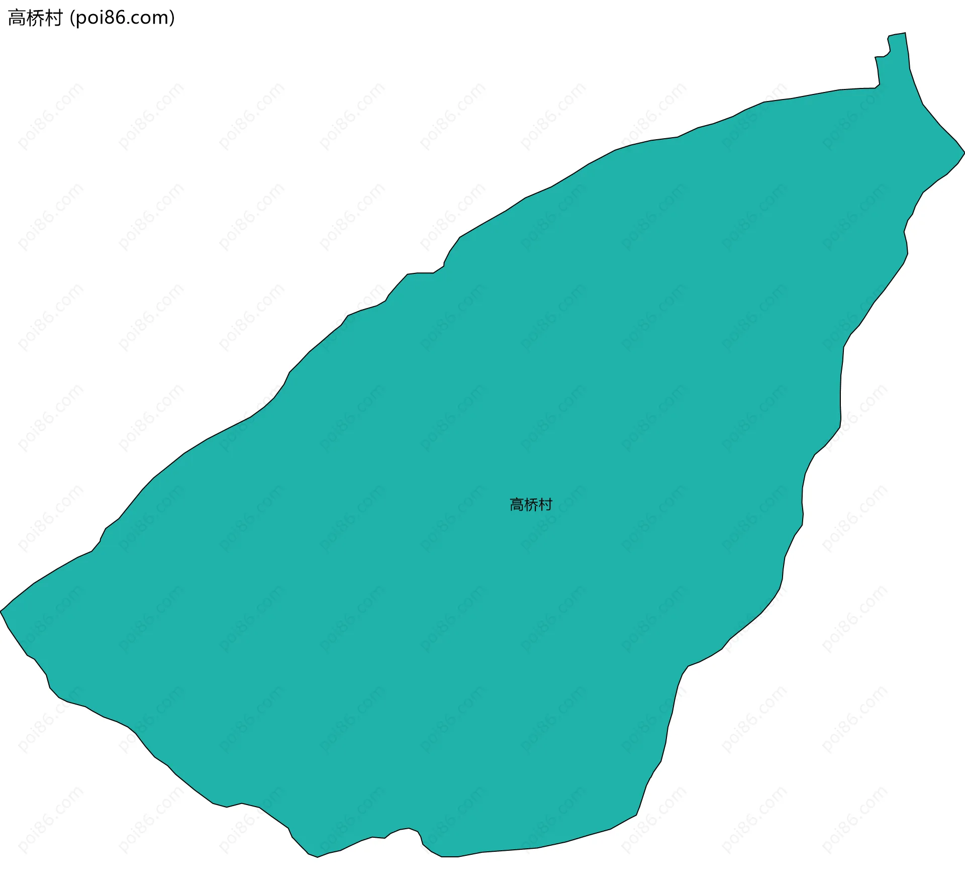 高桥村边界地图