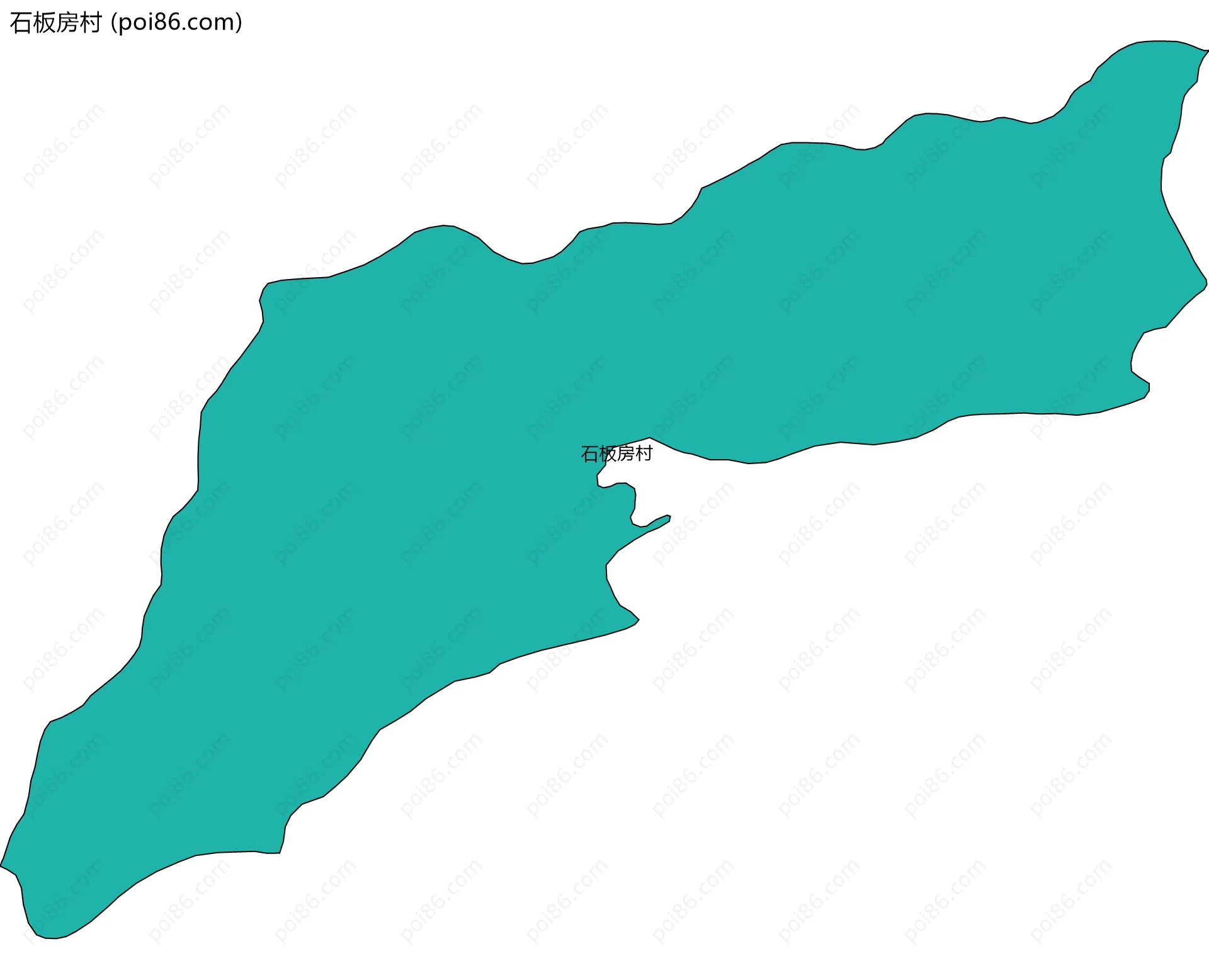石板房村边界地图