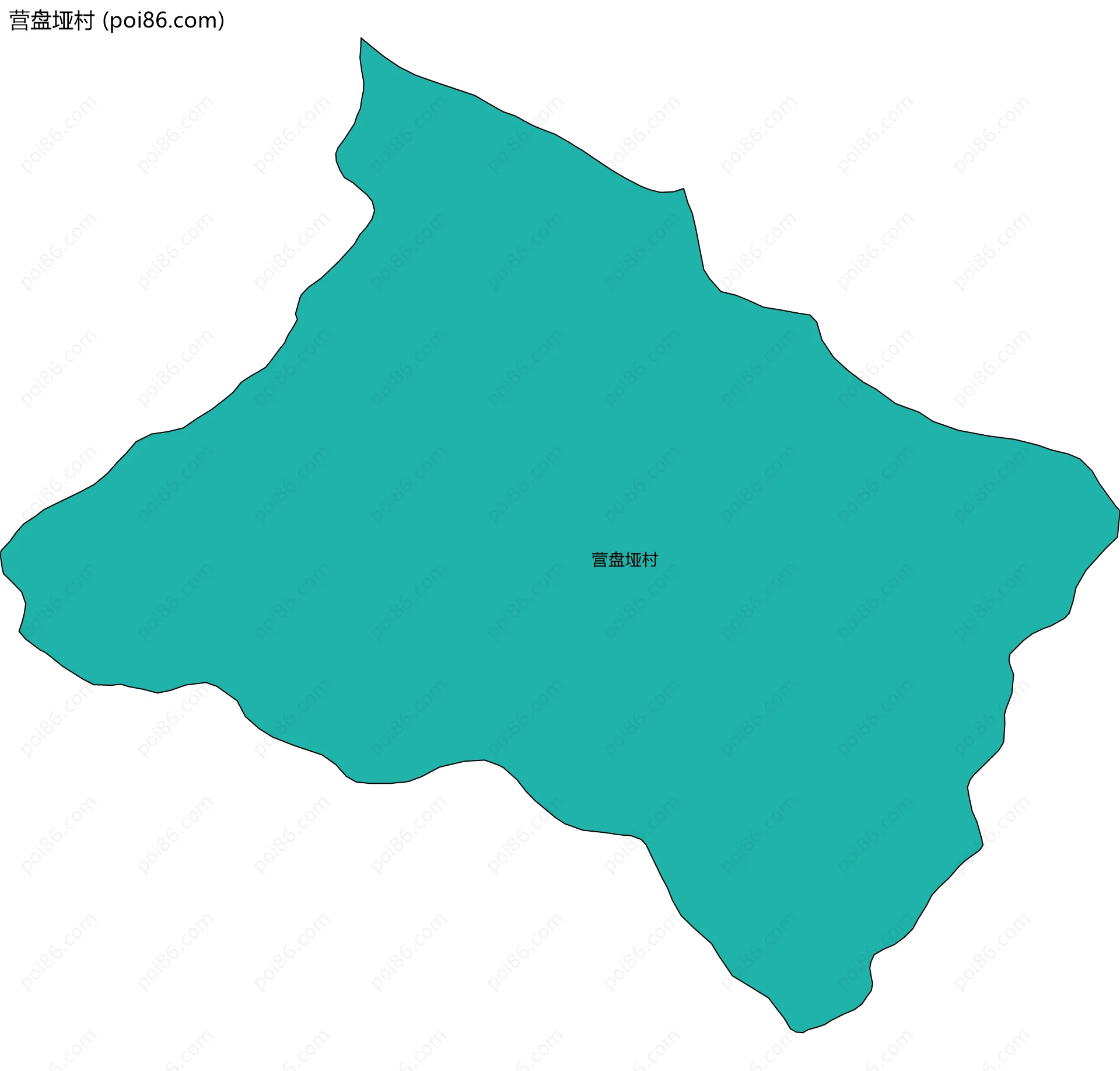 营盘垭村边界地图