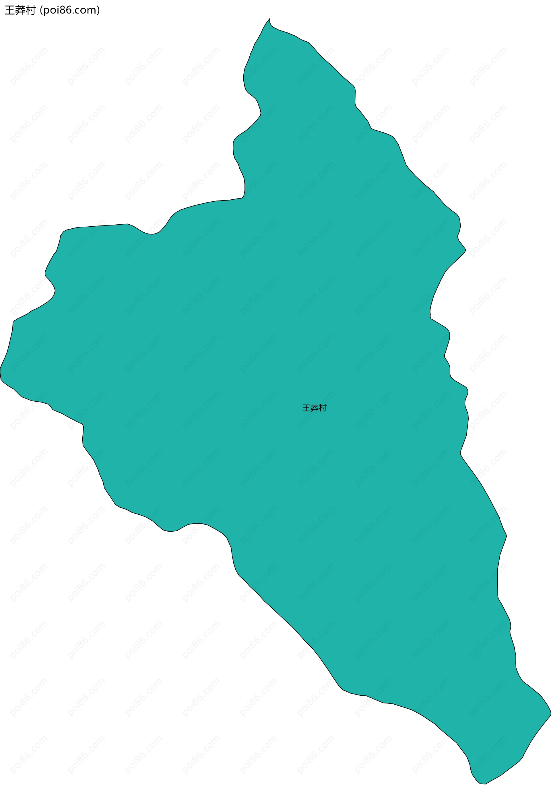 王莽村边界地图