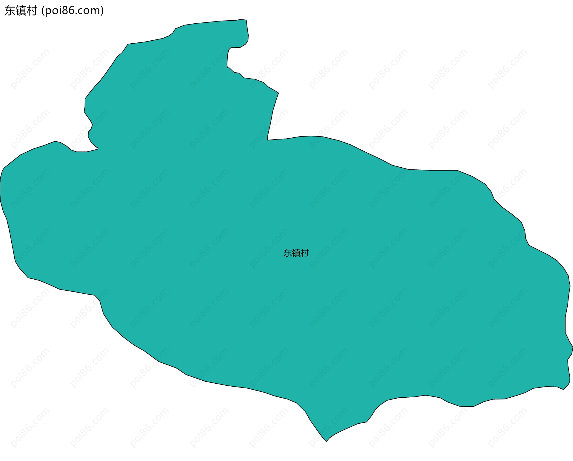 东镇村边界地图
