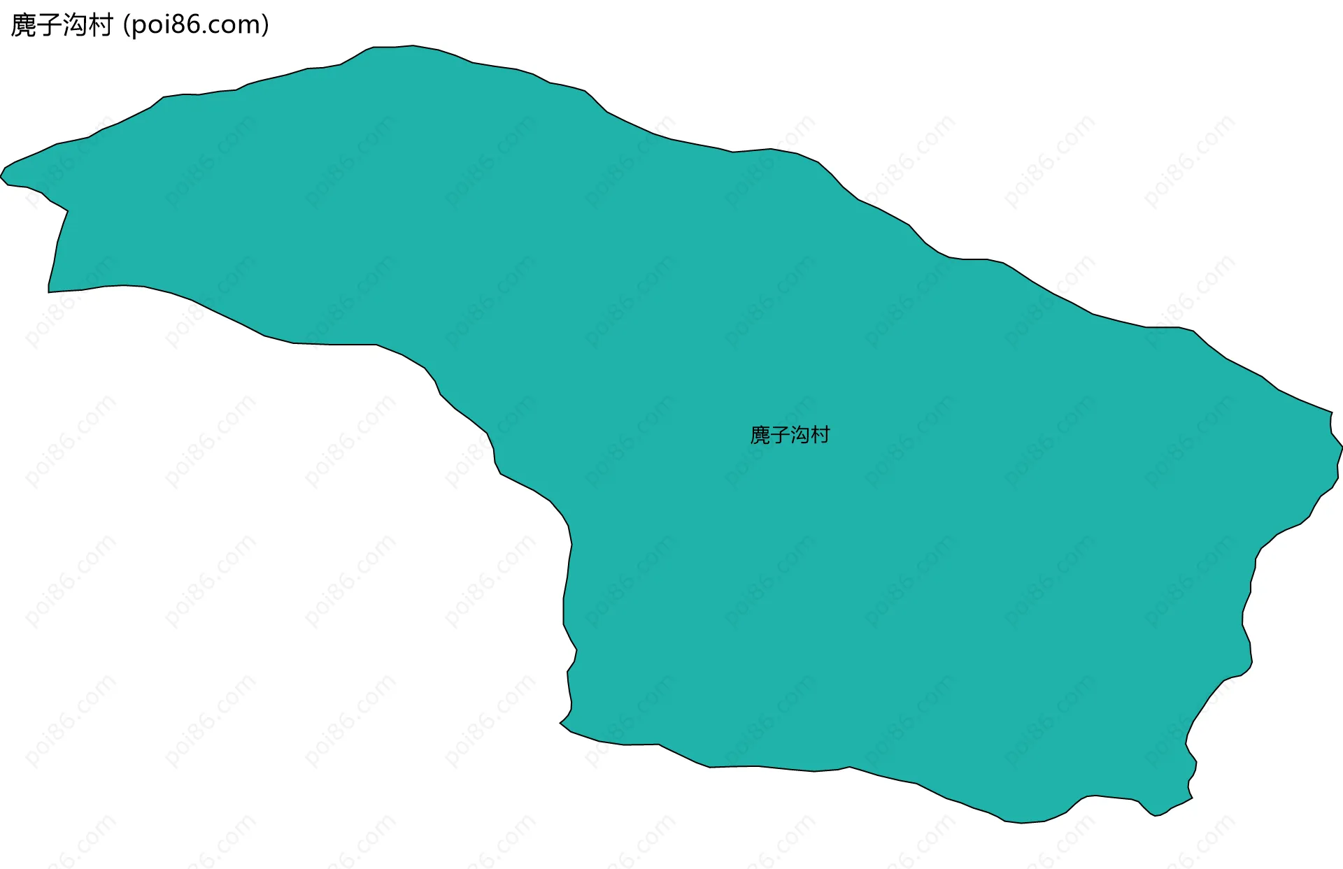 麂子沟村边界地图