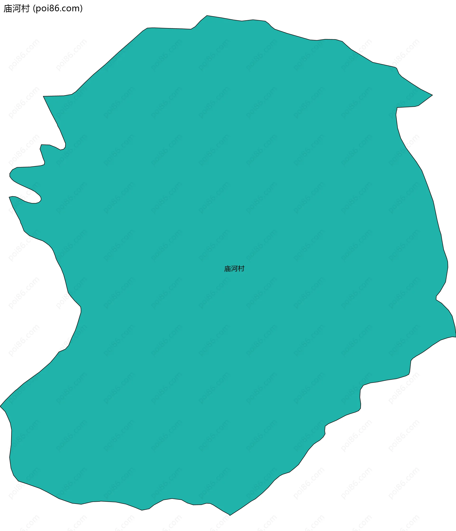 庙河村边界地图