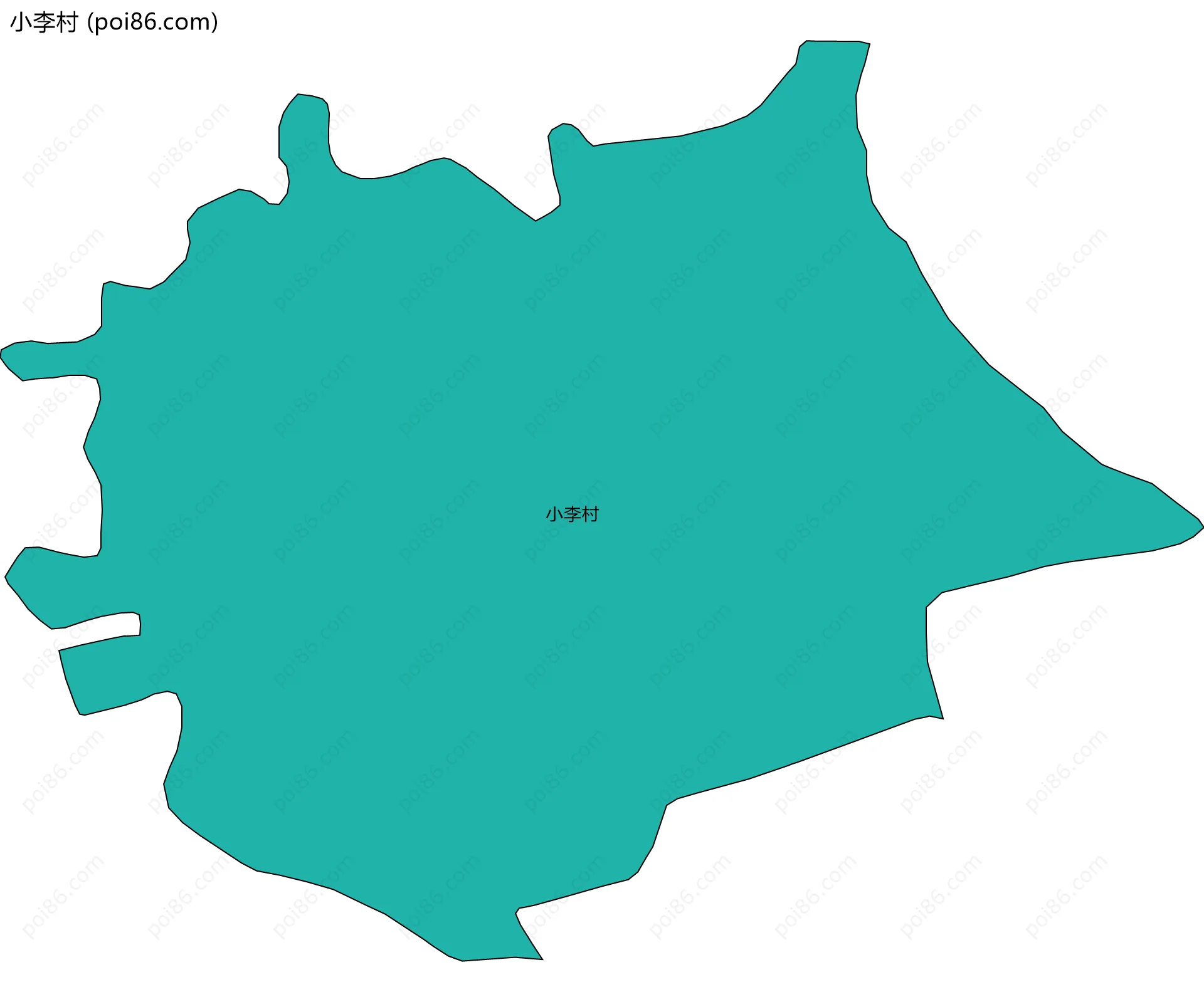 小李村边界地图