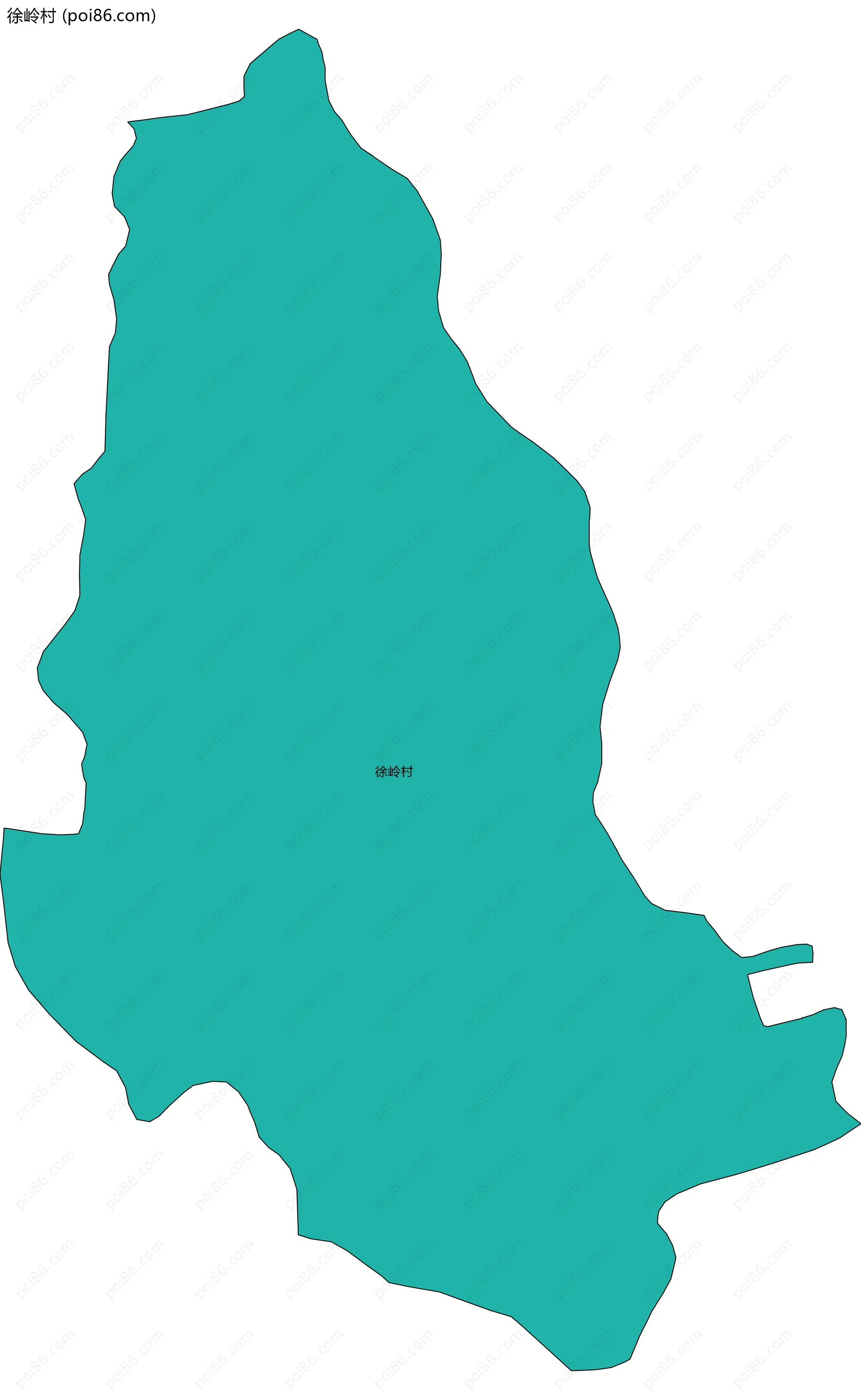 徐岭村边界地图