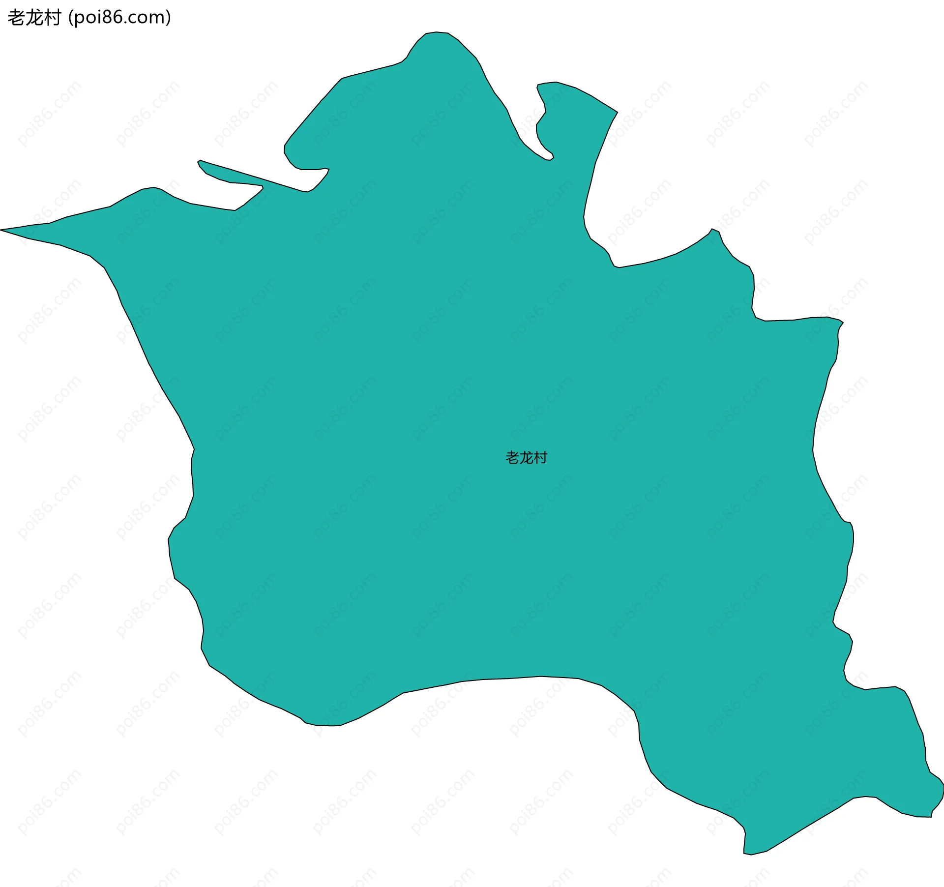 老龙村边界地图