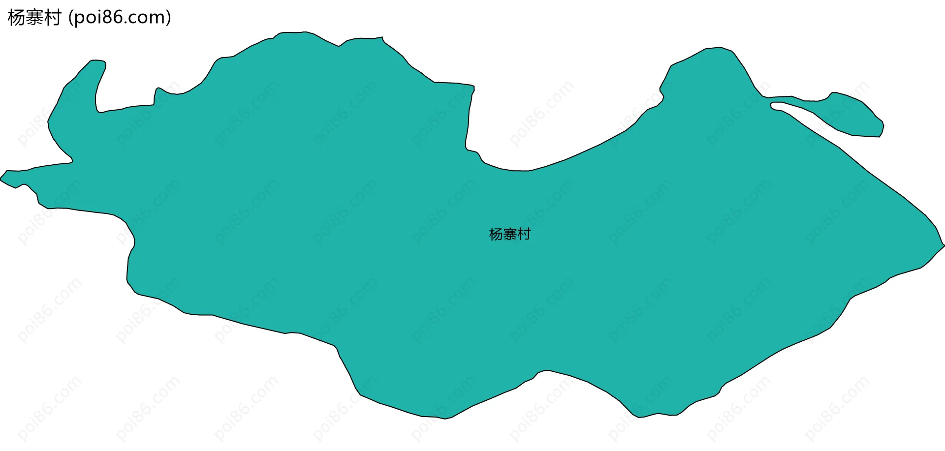 杨寨村边界地图