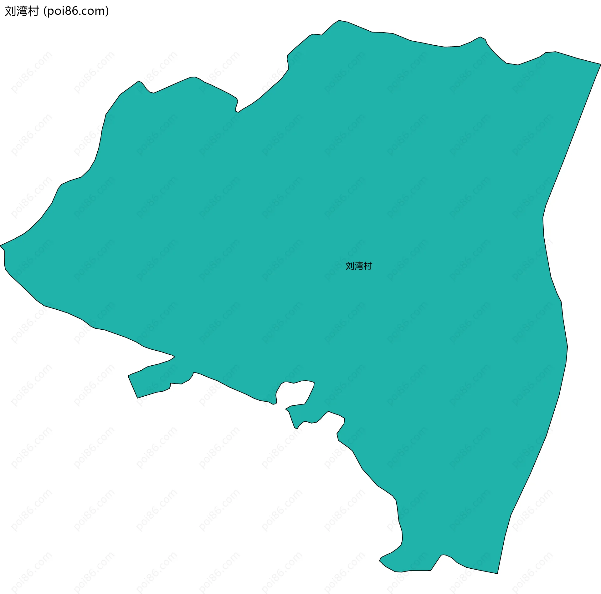 刘湾村边界地图