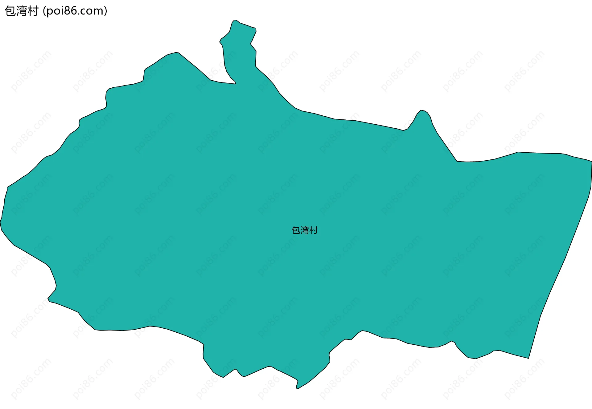 包湾村边界地图