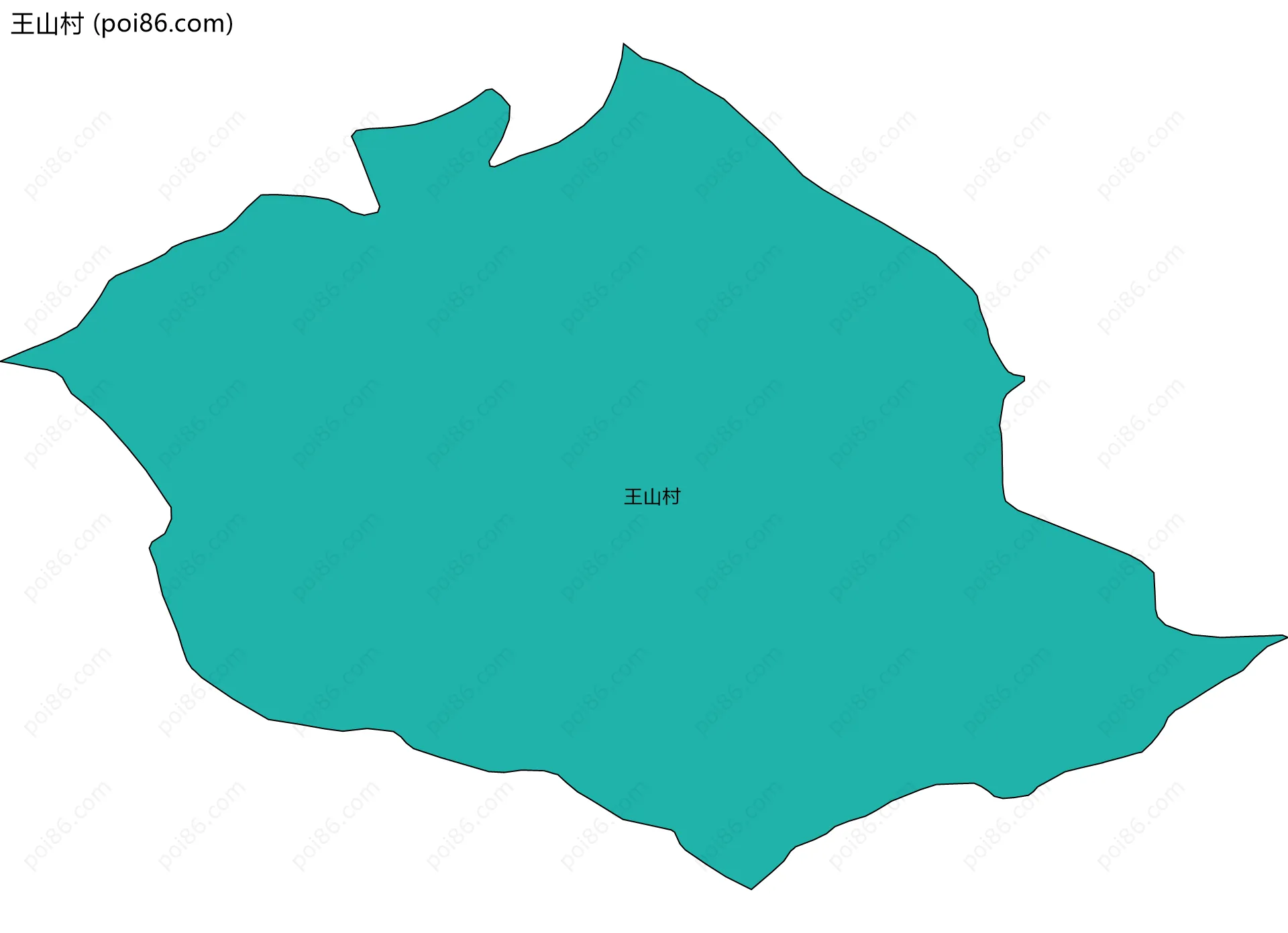 王山村边界地图