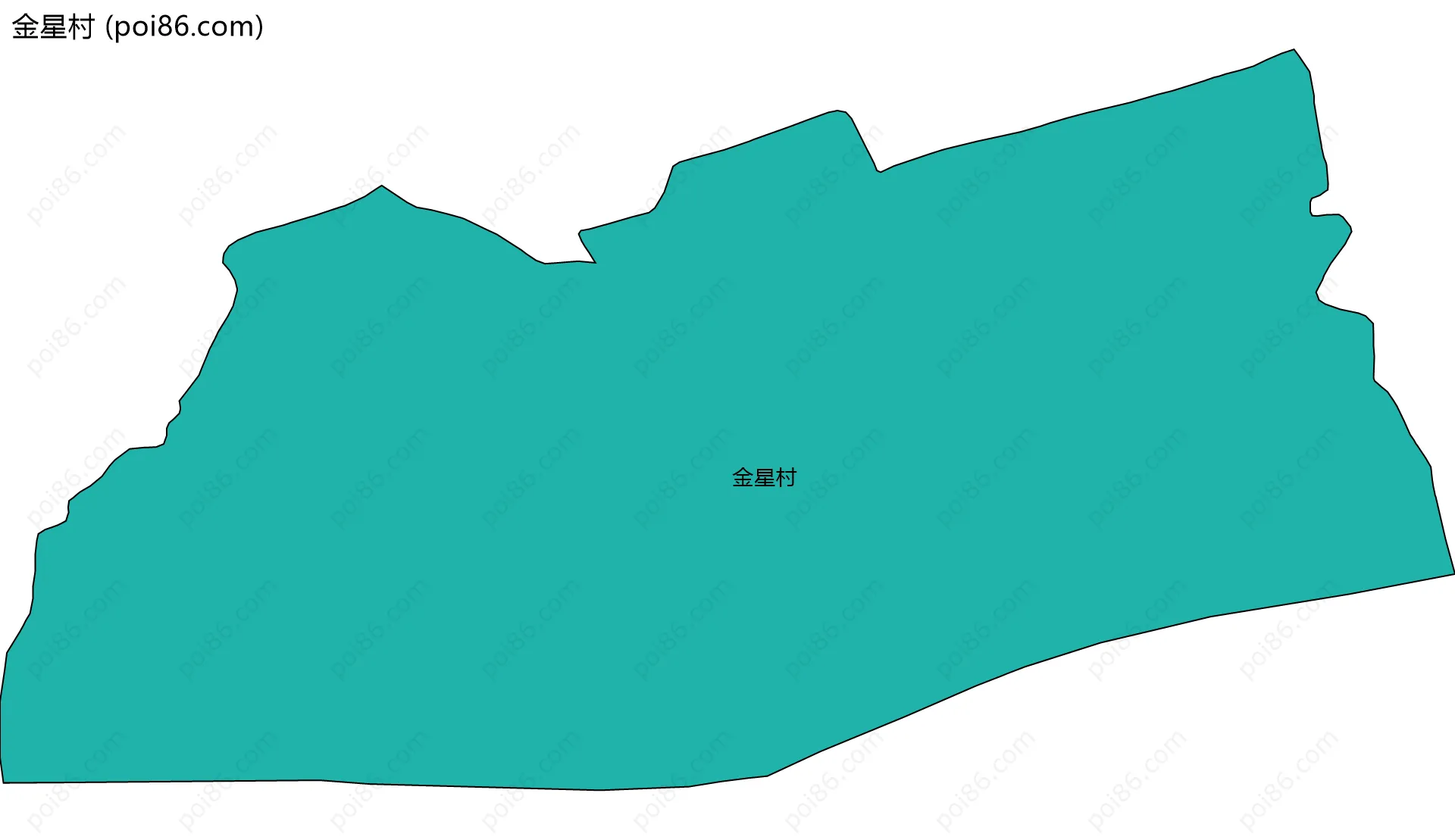金星村边界地图