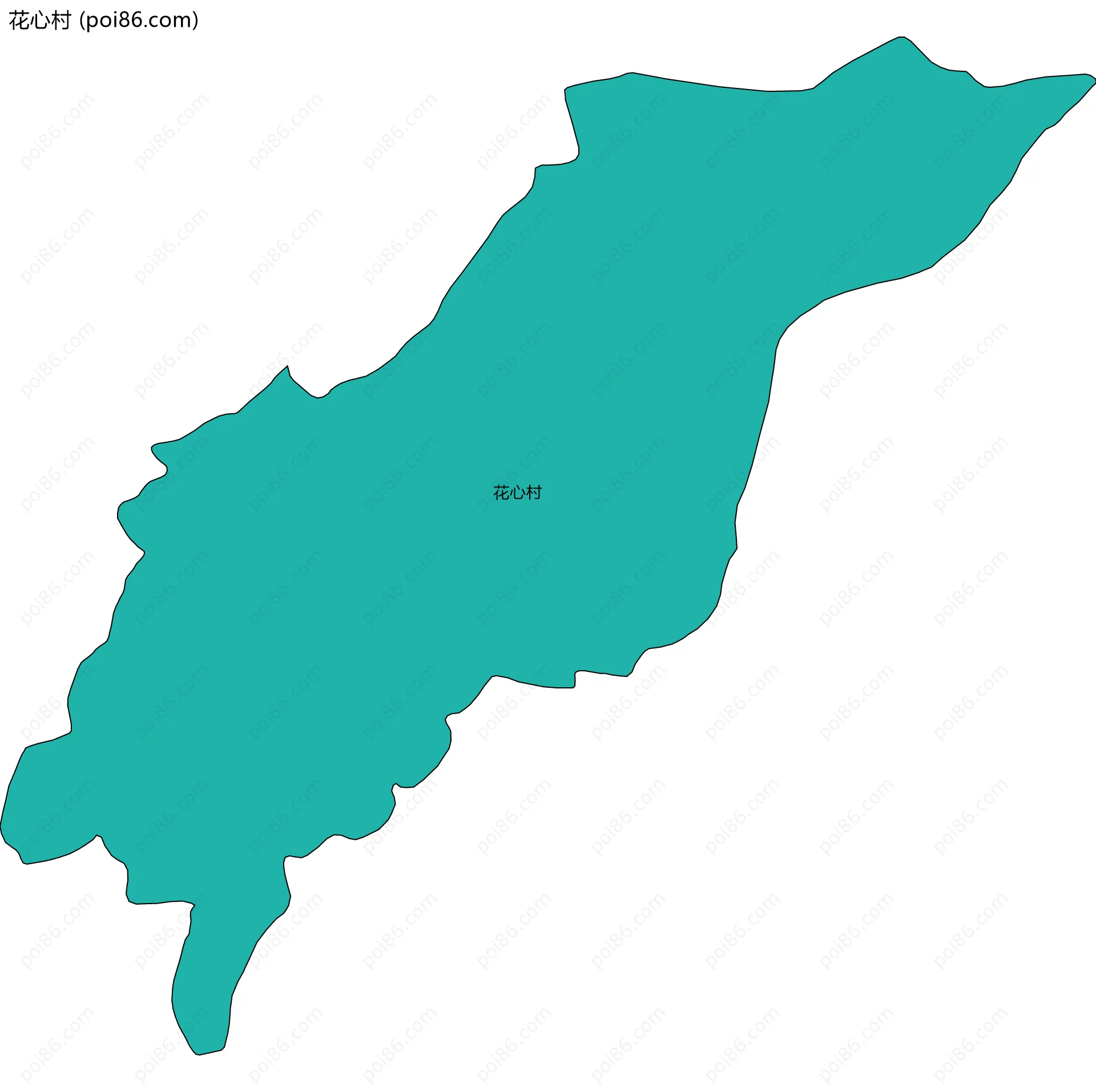 花心村边界地图