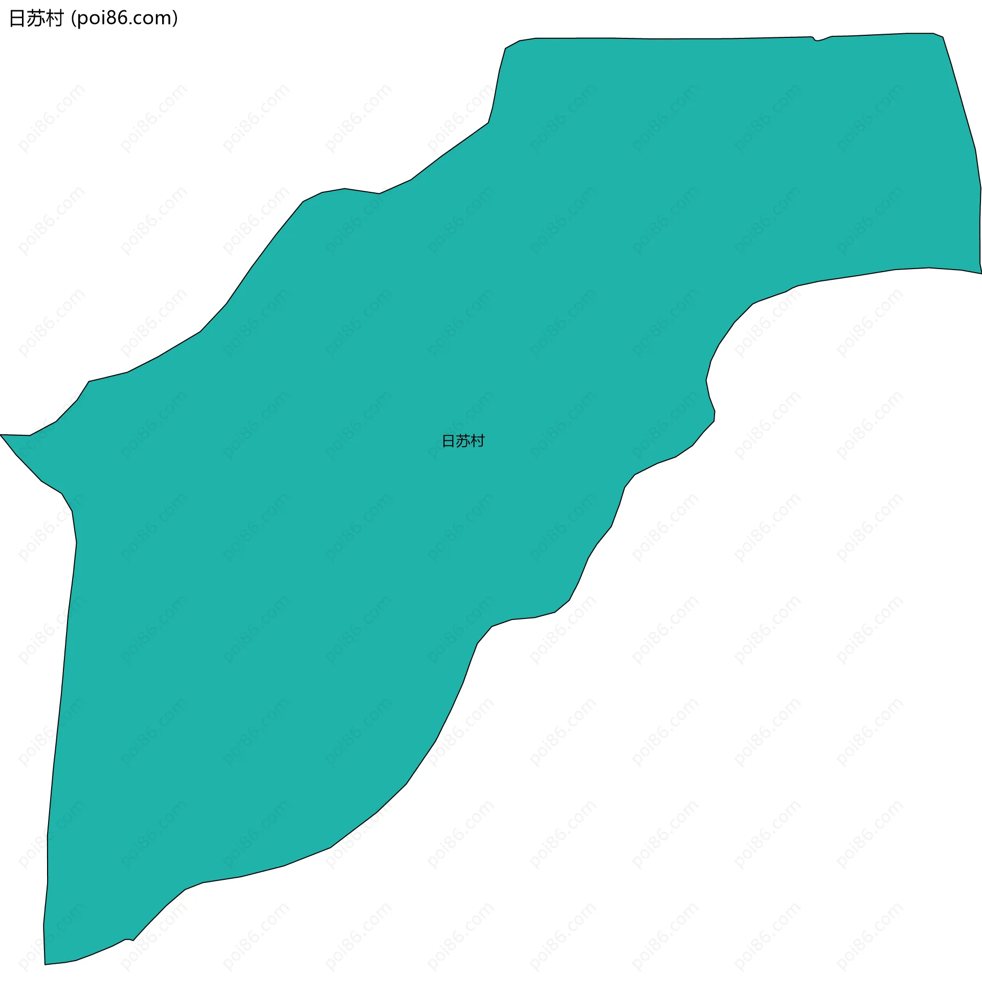 日苏村边界地图
