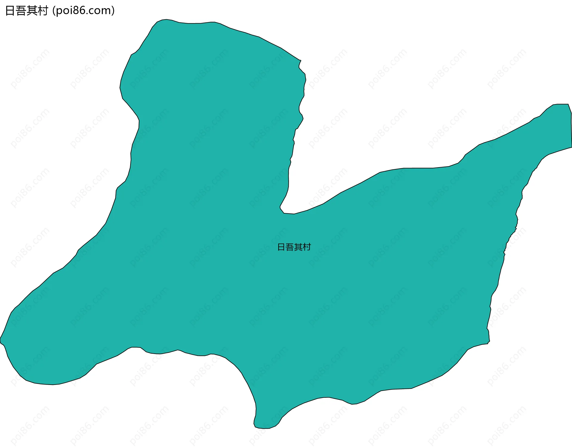 日吾其村边界地图