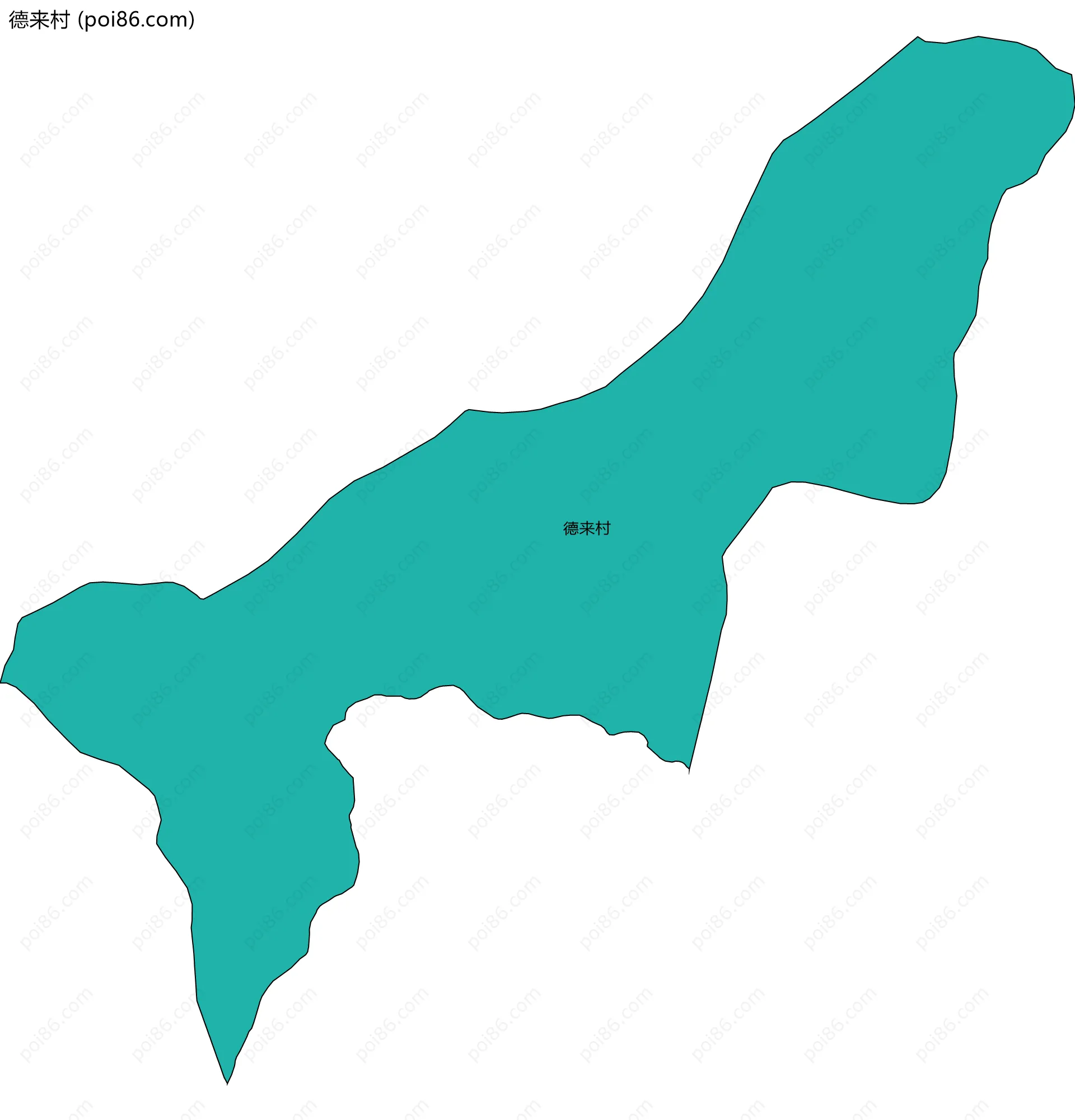 德来村边界地图