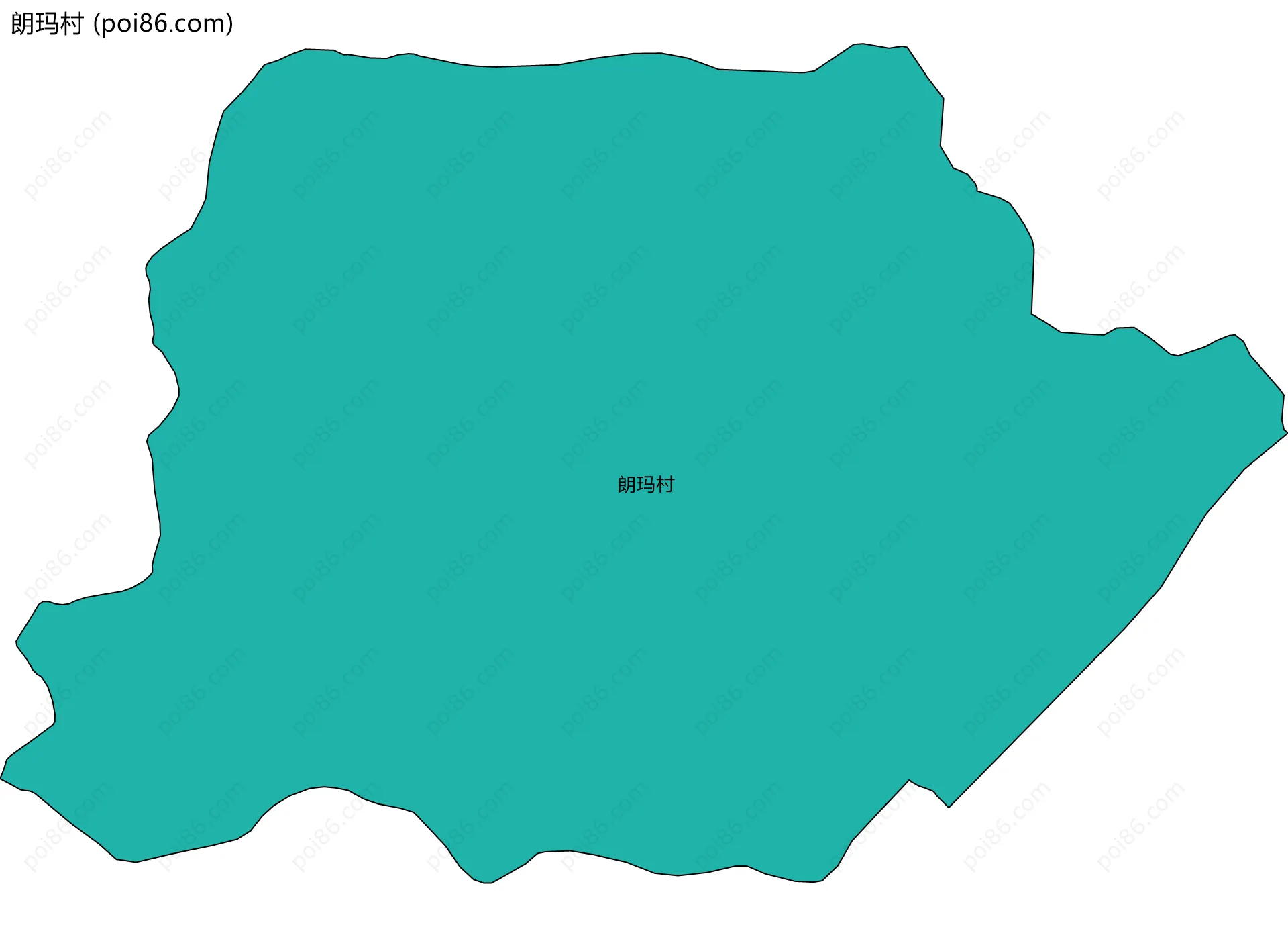 朗玛村边界地图