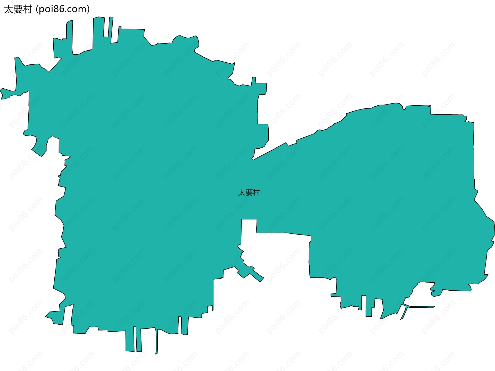 太要村边界地图