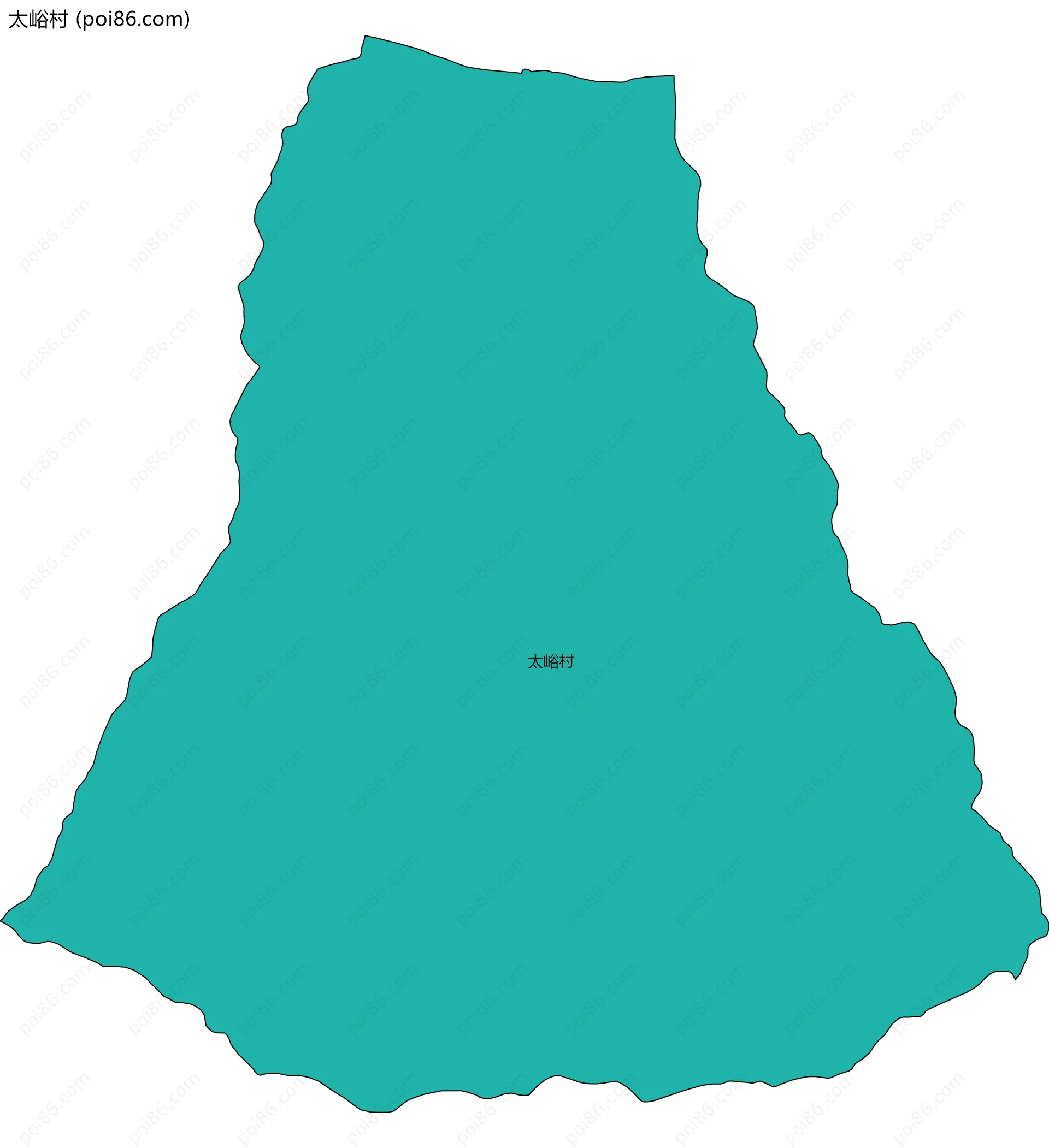 太峪村边界地图