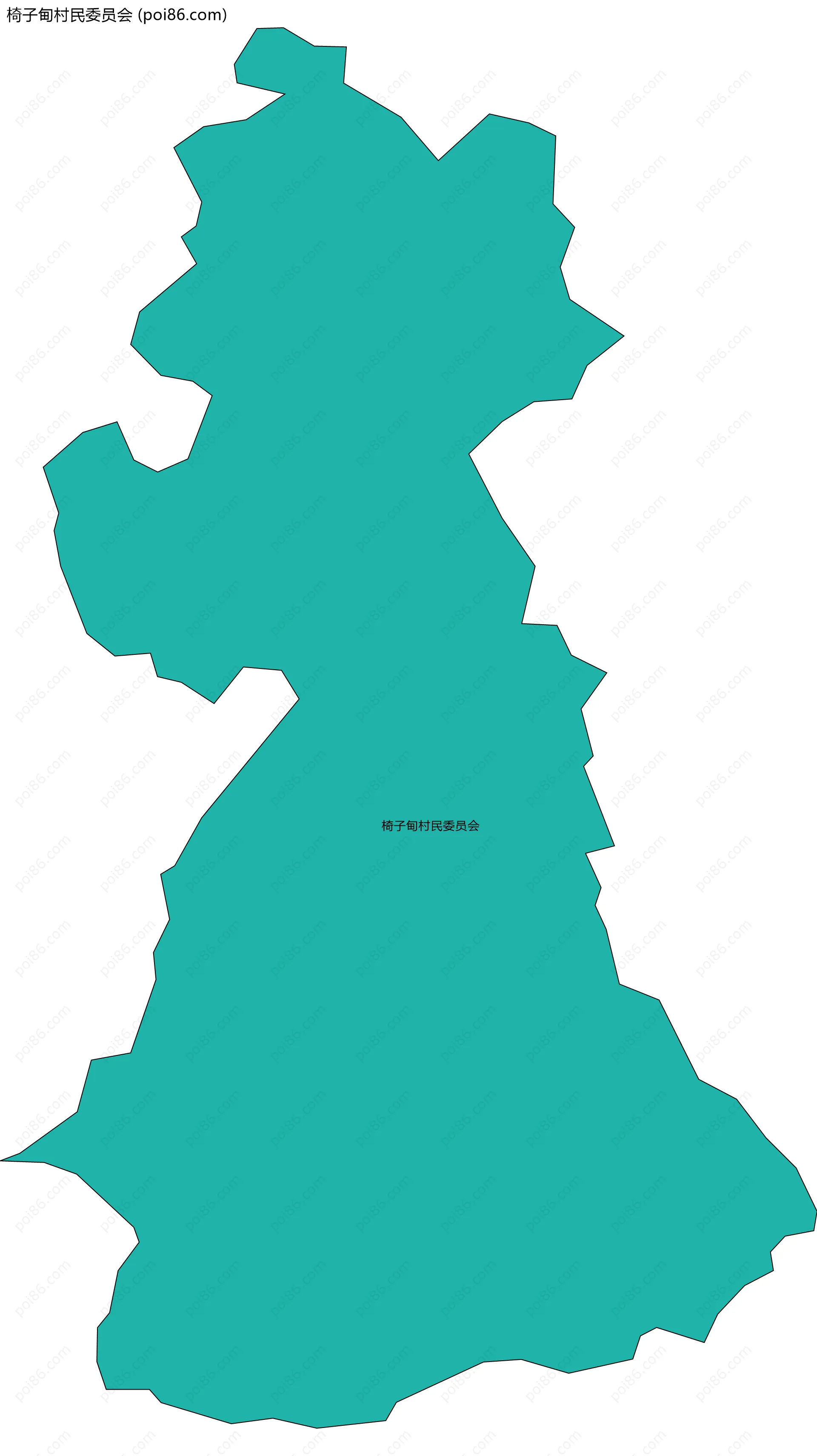 椅子甸村民委员会边界地图