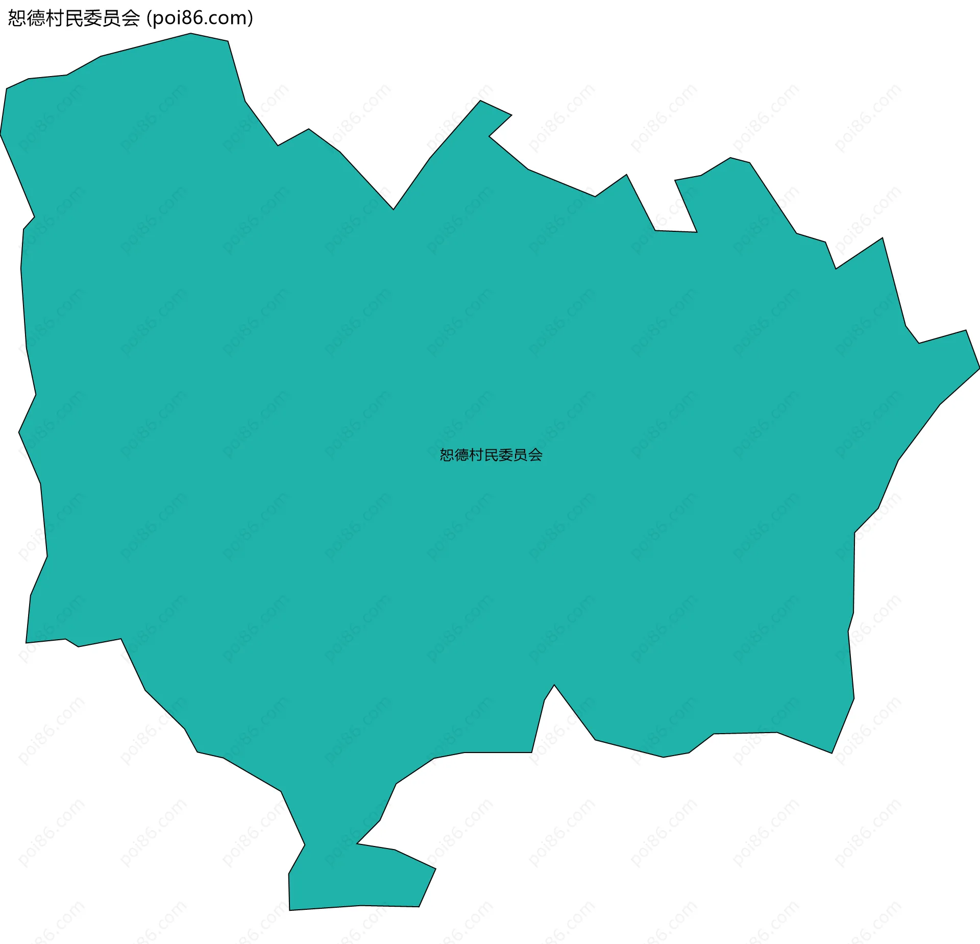 恕德村民委员会边界地图