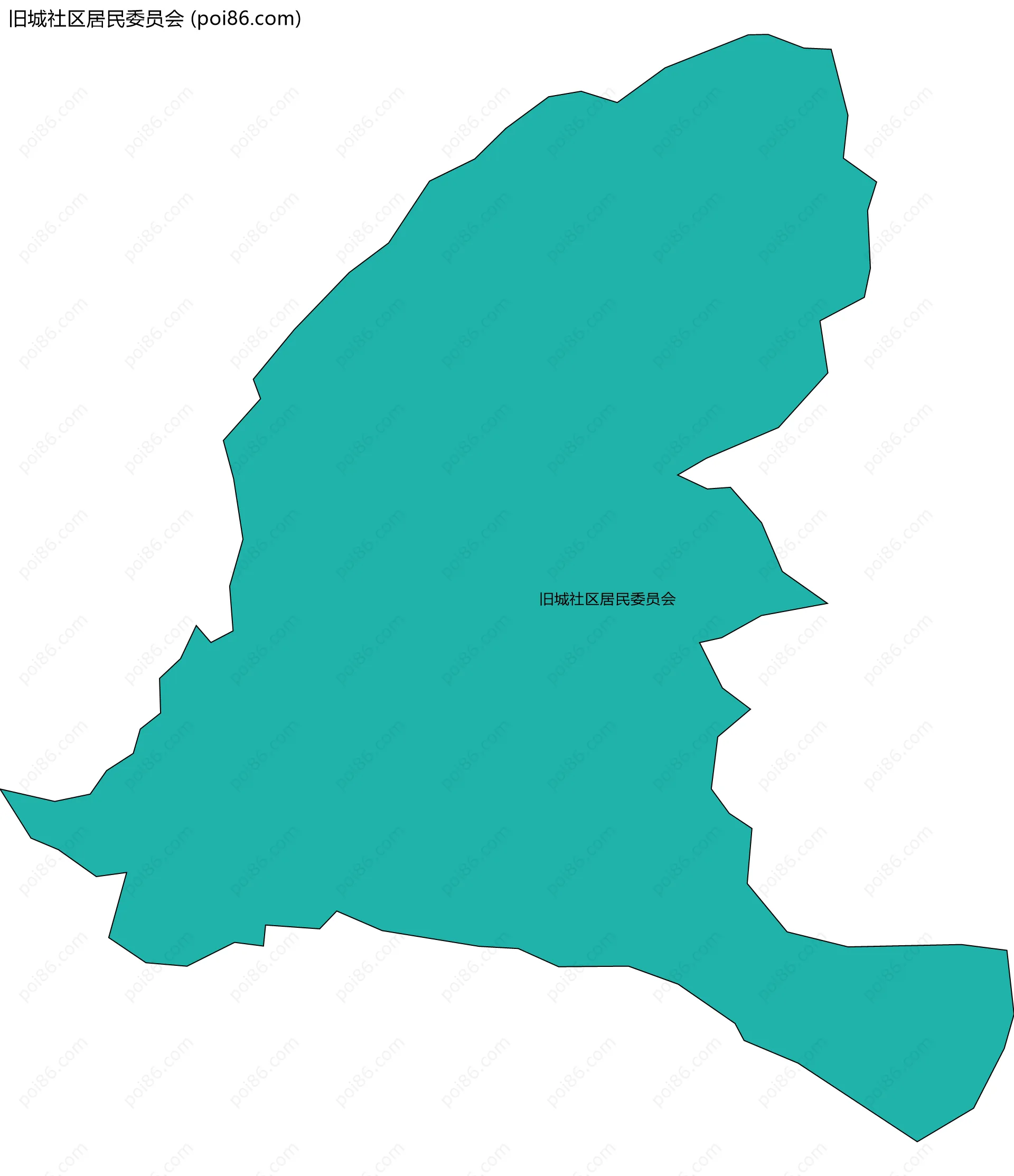 旧城社区居民委员会边界地图