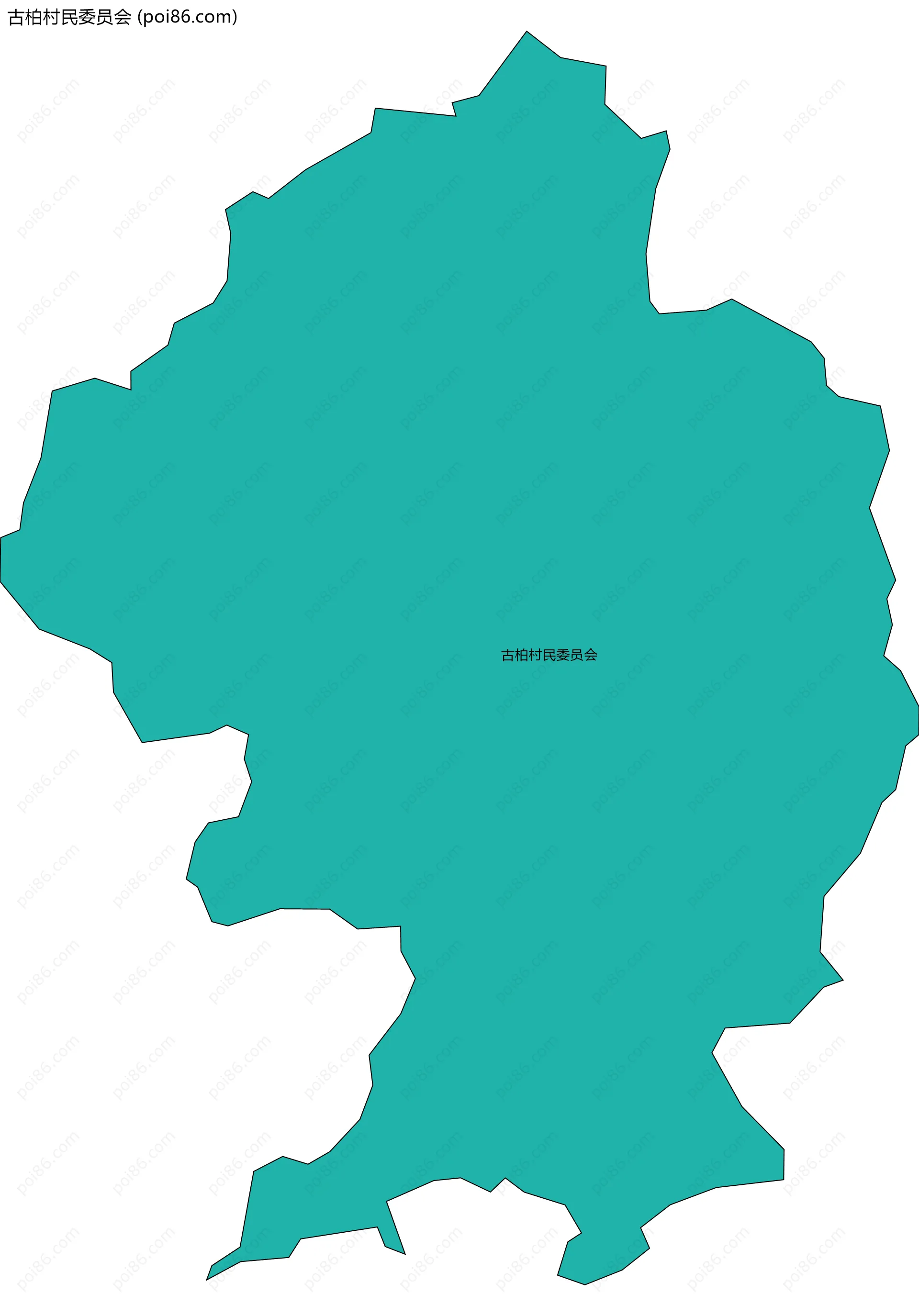 古柏村民委员会边界地图