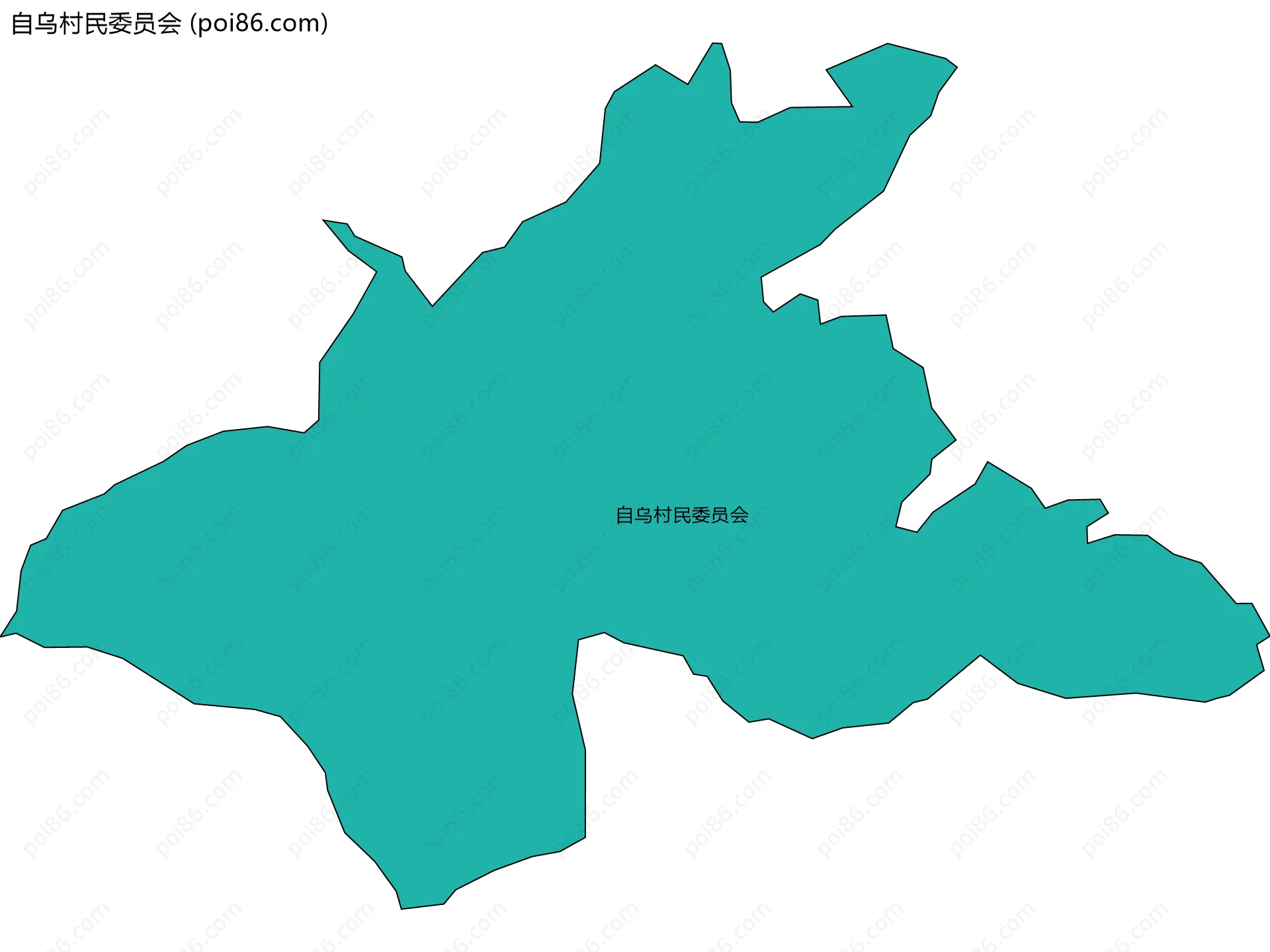 自乌村民委员会边界地图