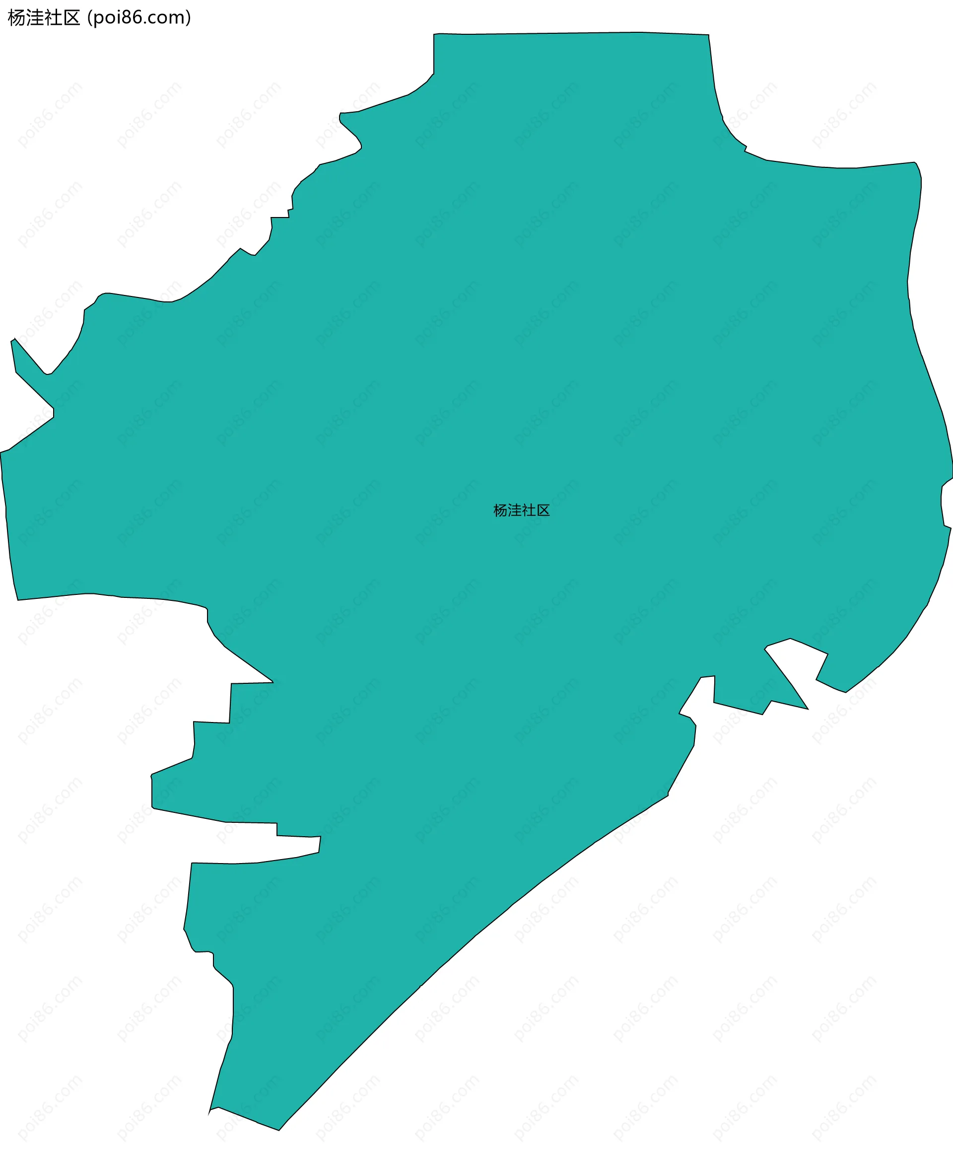 杨洼社区边界地图