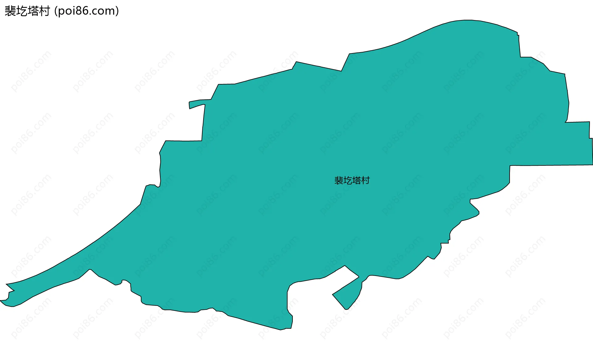 裴圪塔村边界地图