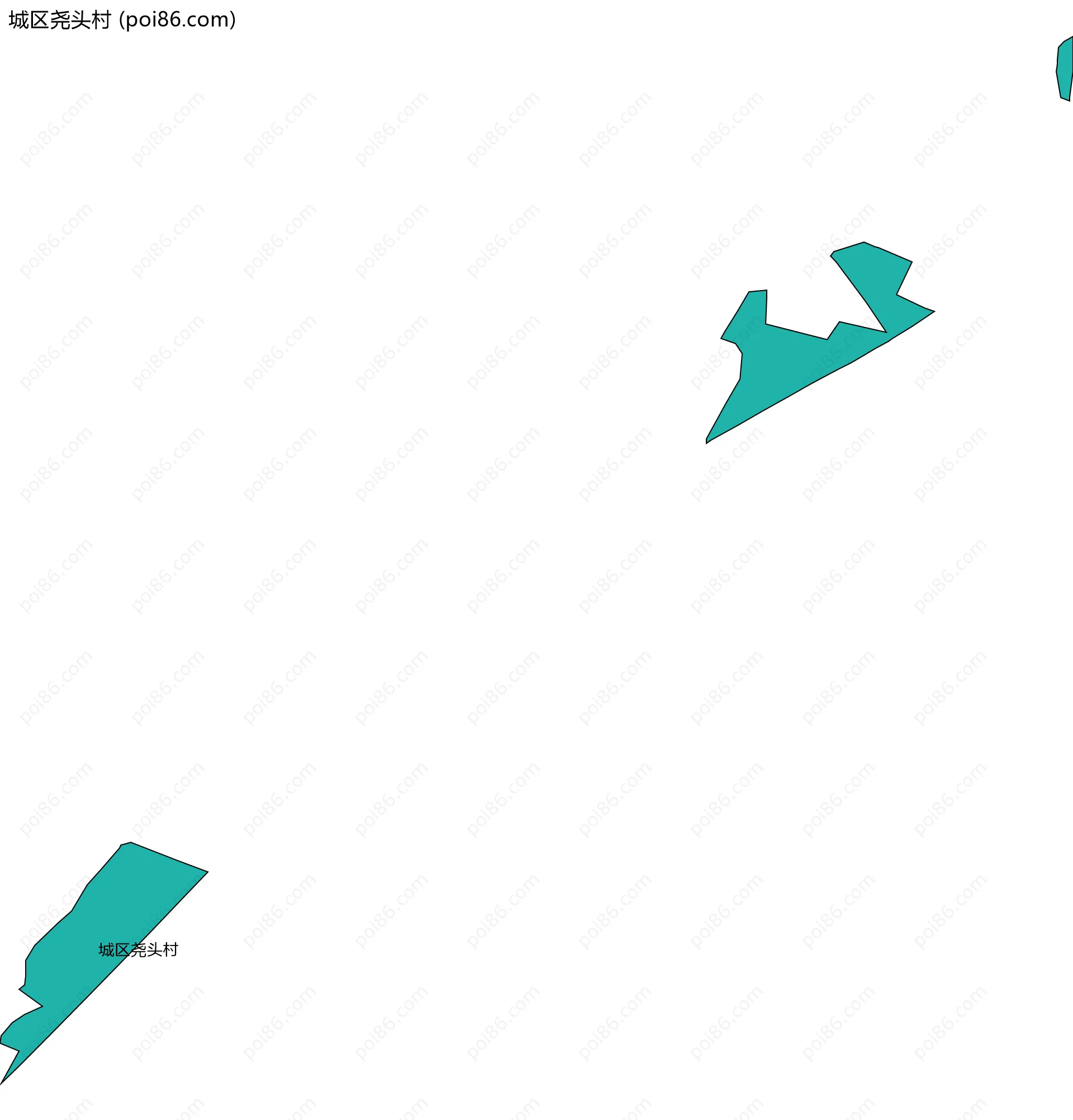 城区尧头村边界地图