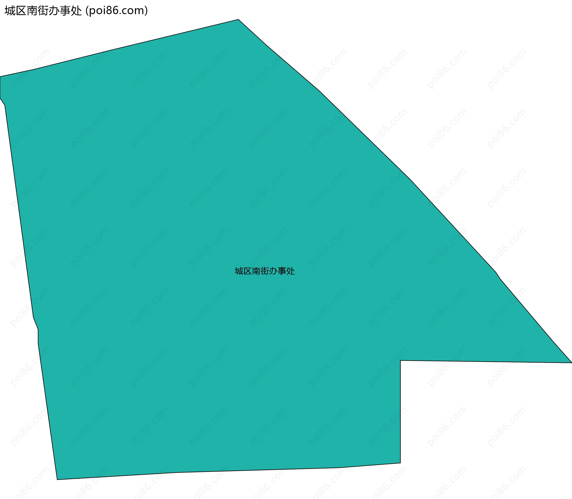 城区南街办事处边界地图