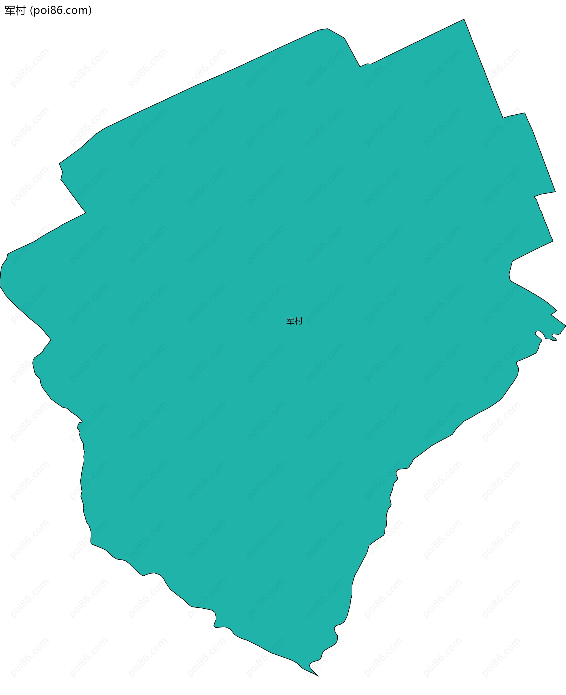 军村边界地图