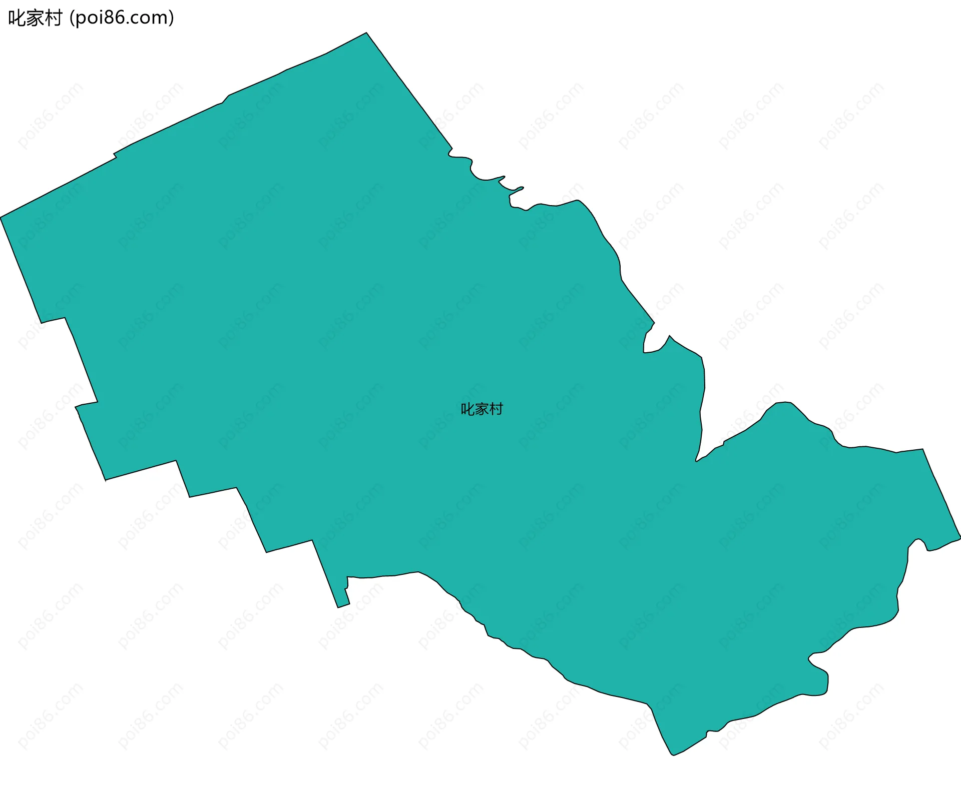 叱家村边界地图