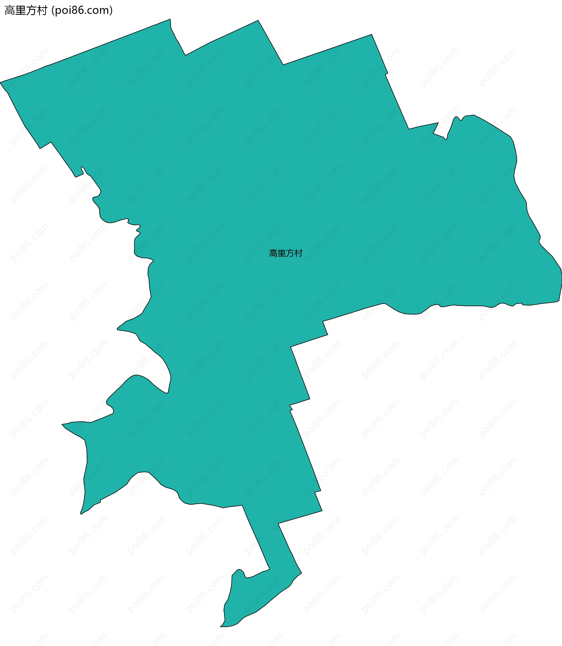 高里方村边界地图