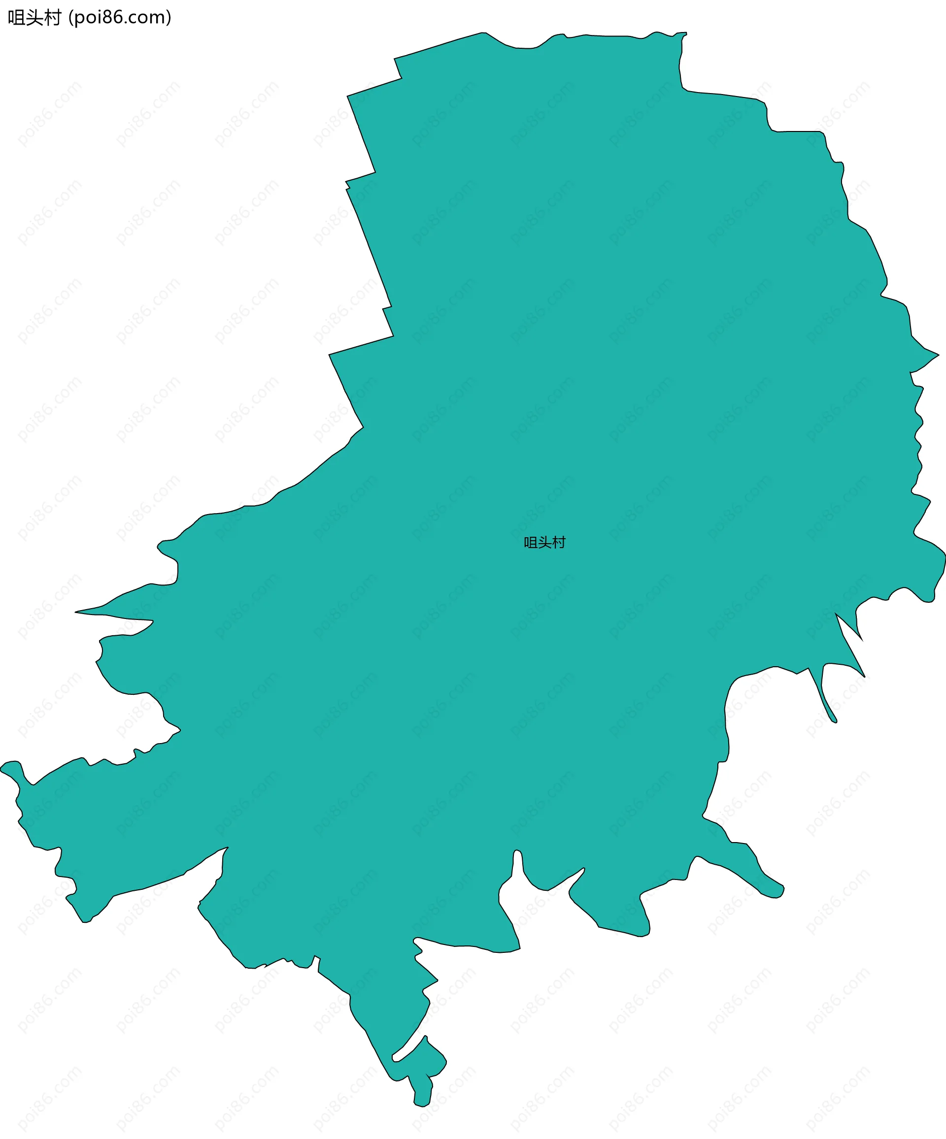 咀头村边界地图