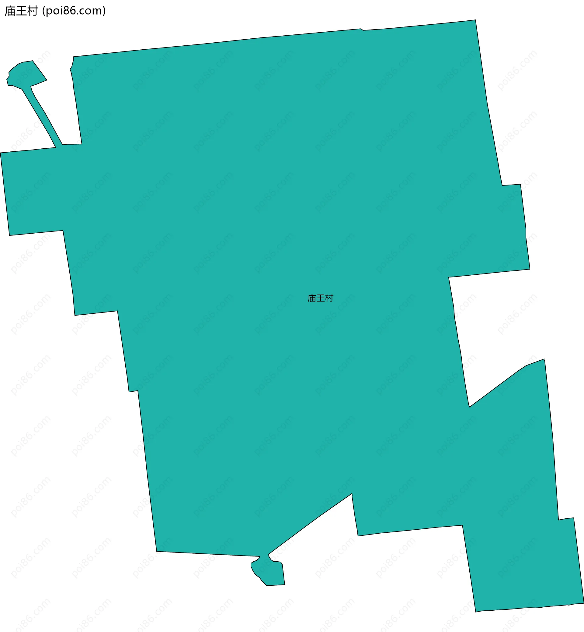 庙王村边界地图