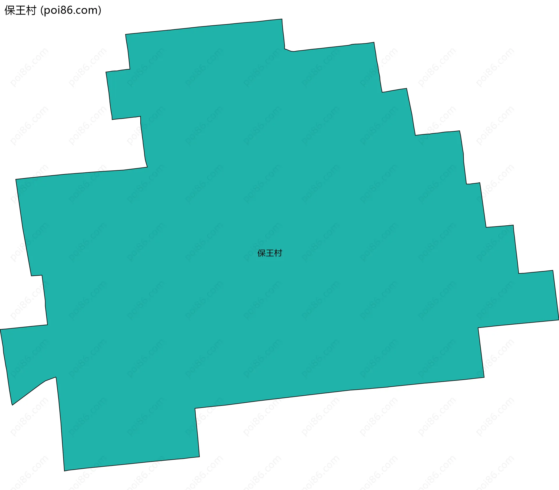 保王村边界地图