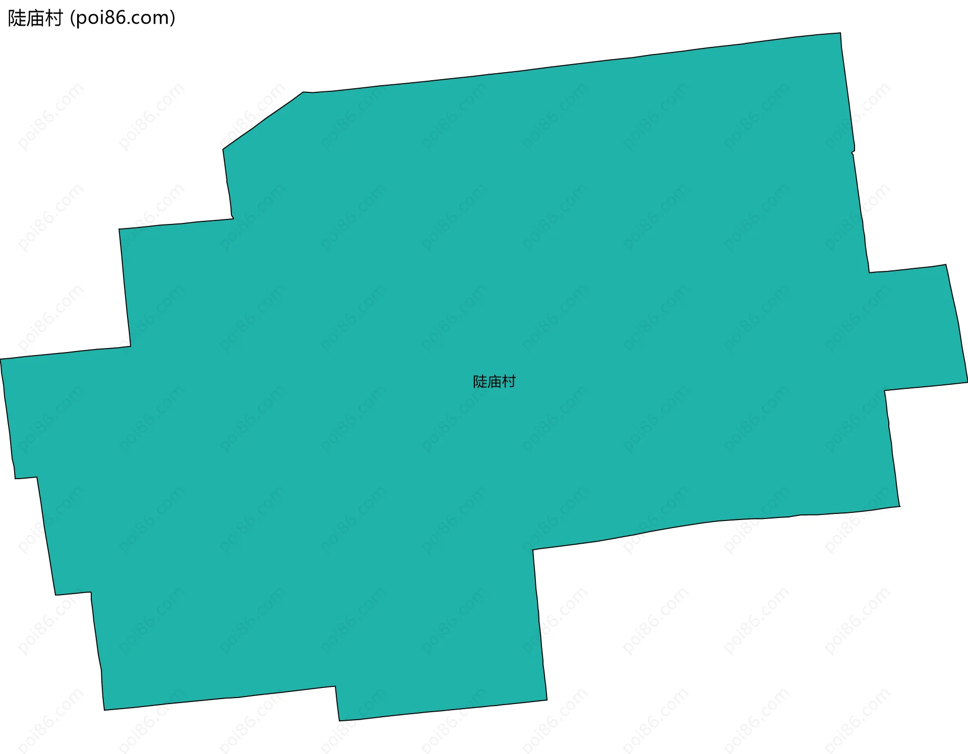 陡庙村边界地图
