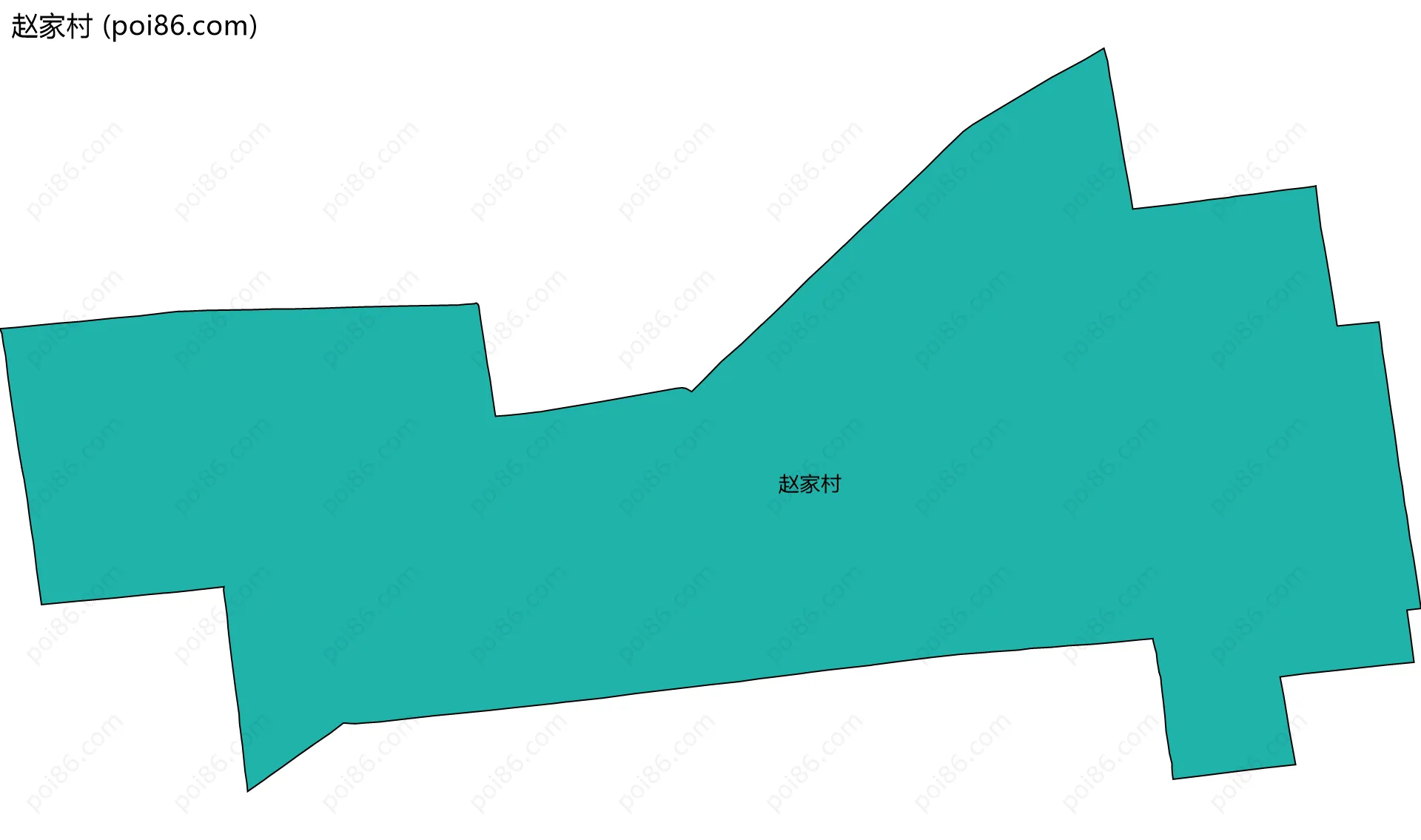赵家村边界地图