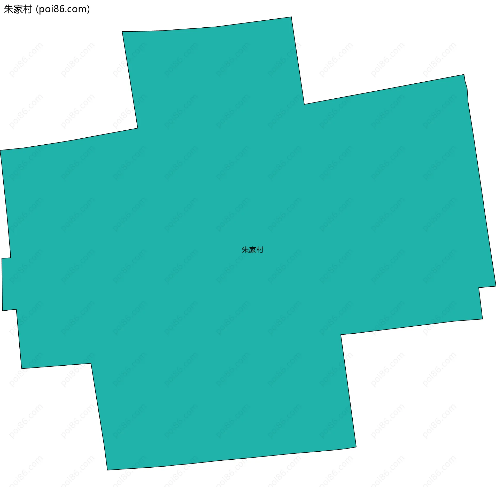 朱家村边界地图