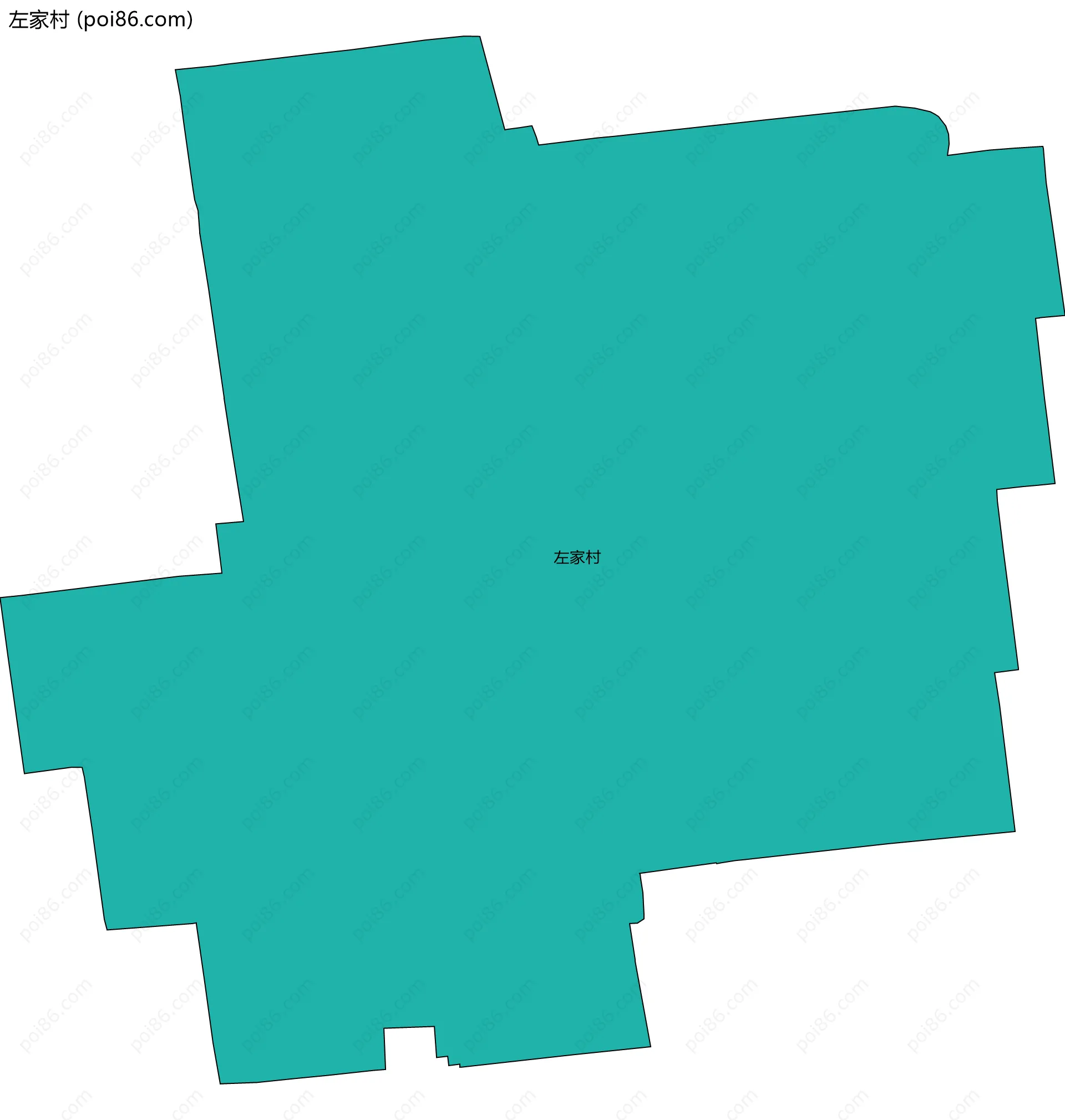 左家村边界地图