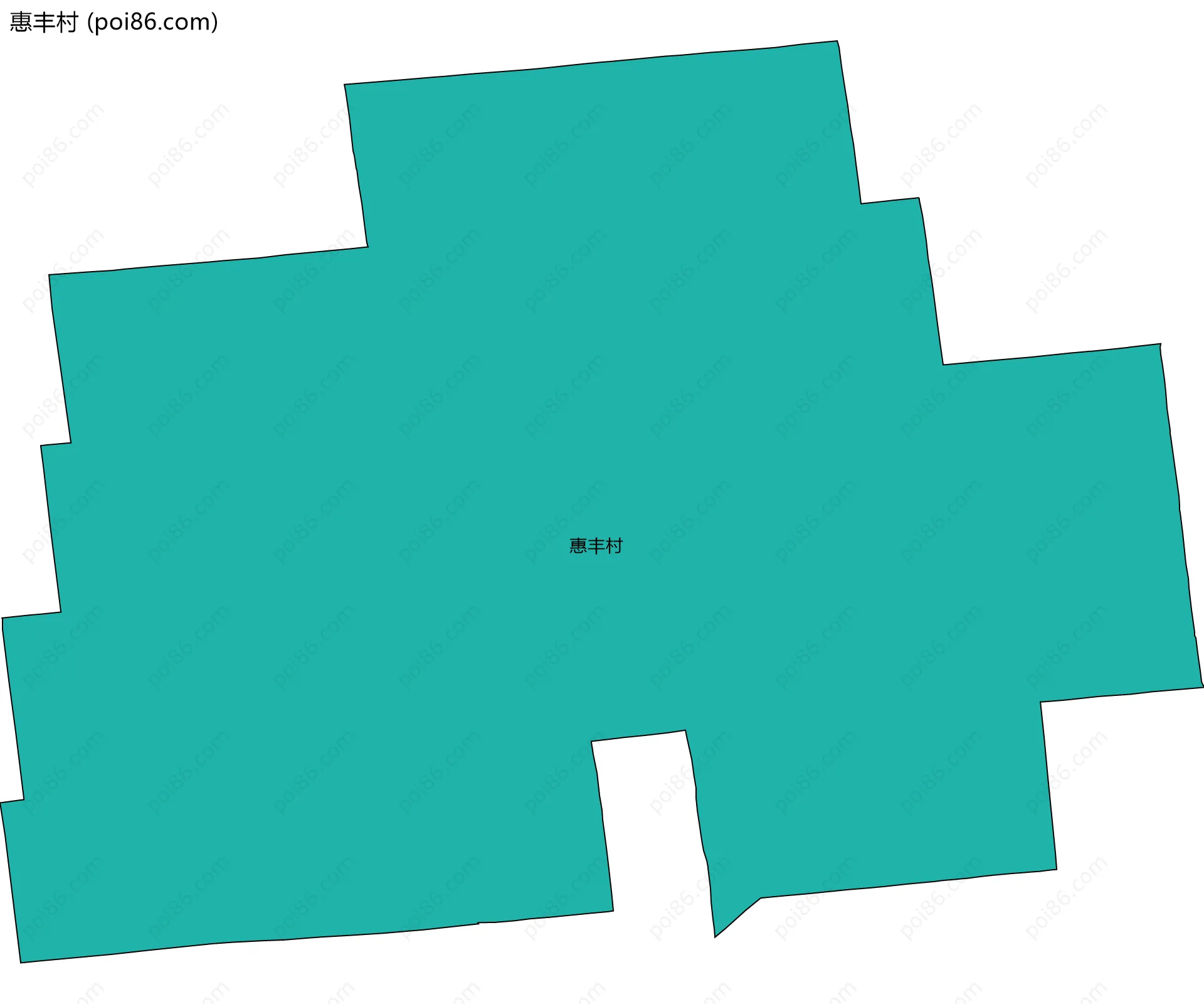 惠丰村边界地图