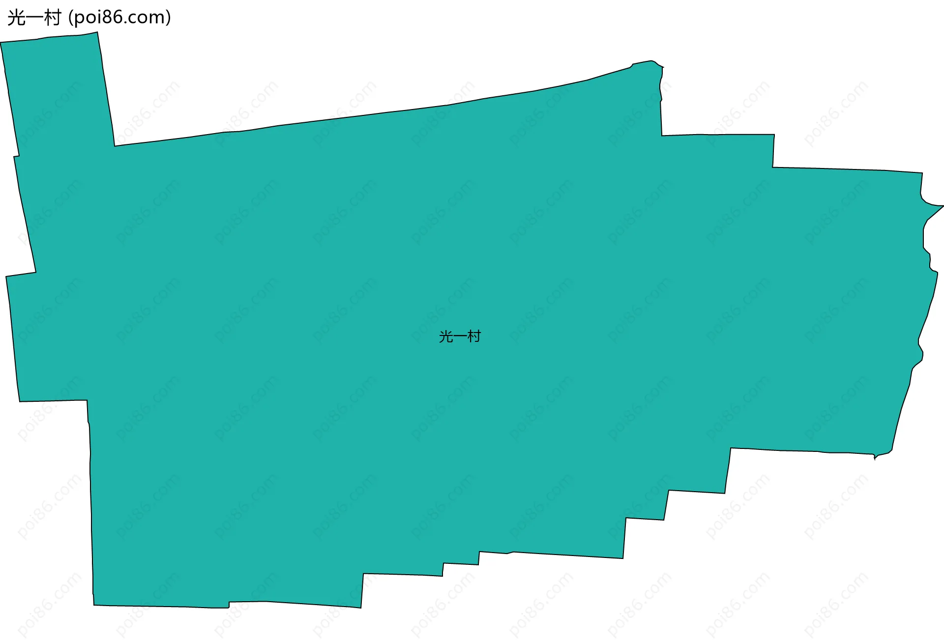 光一村边界地图