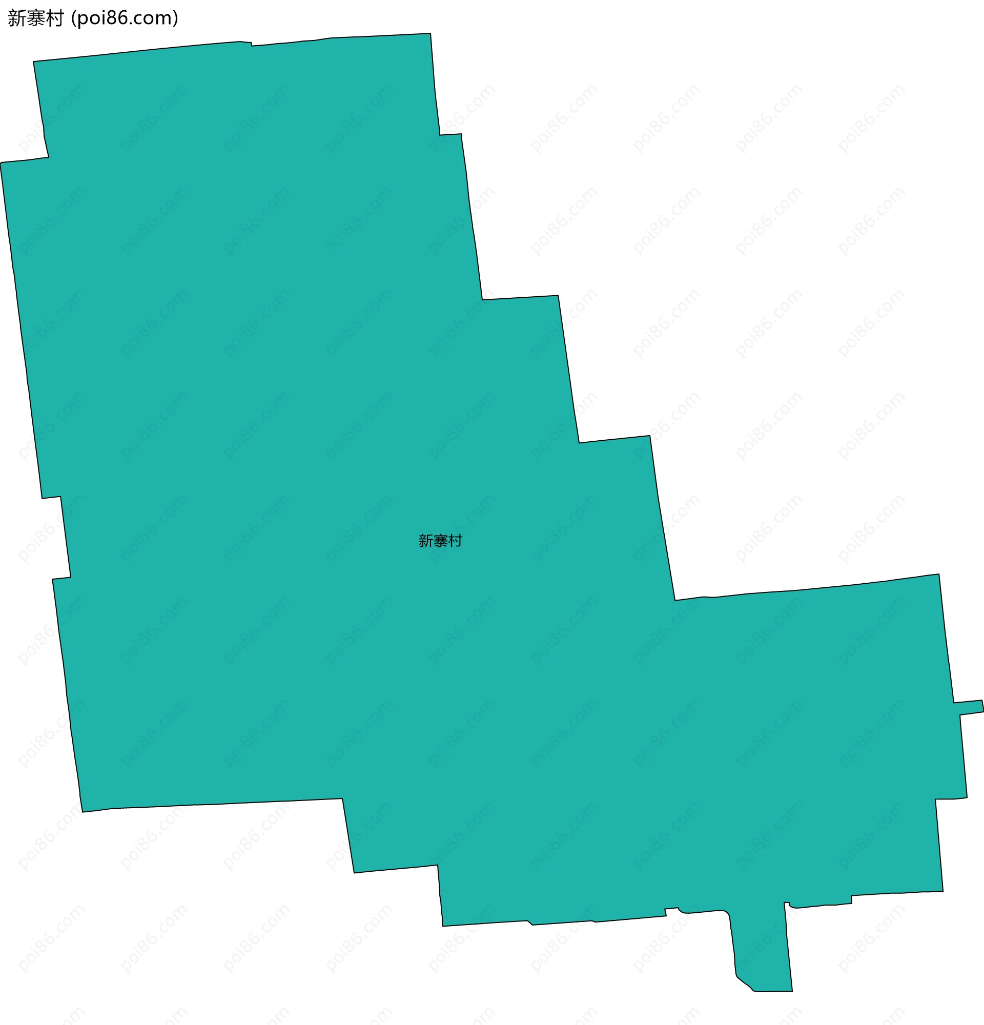 新寨村边界地图