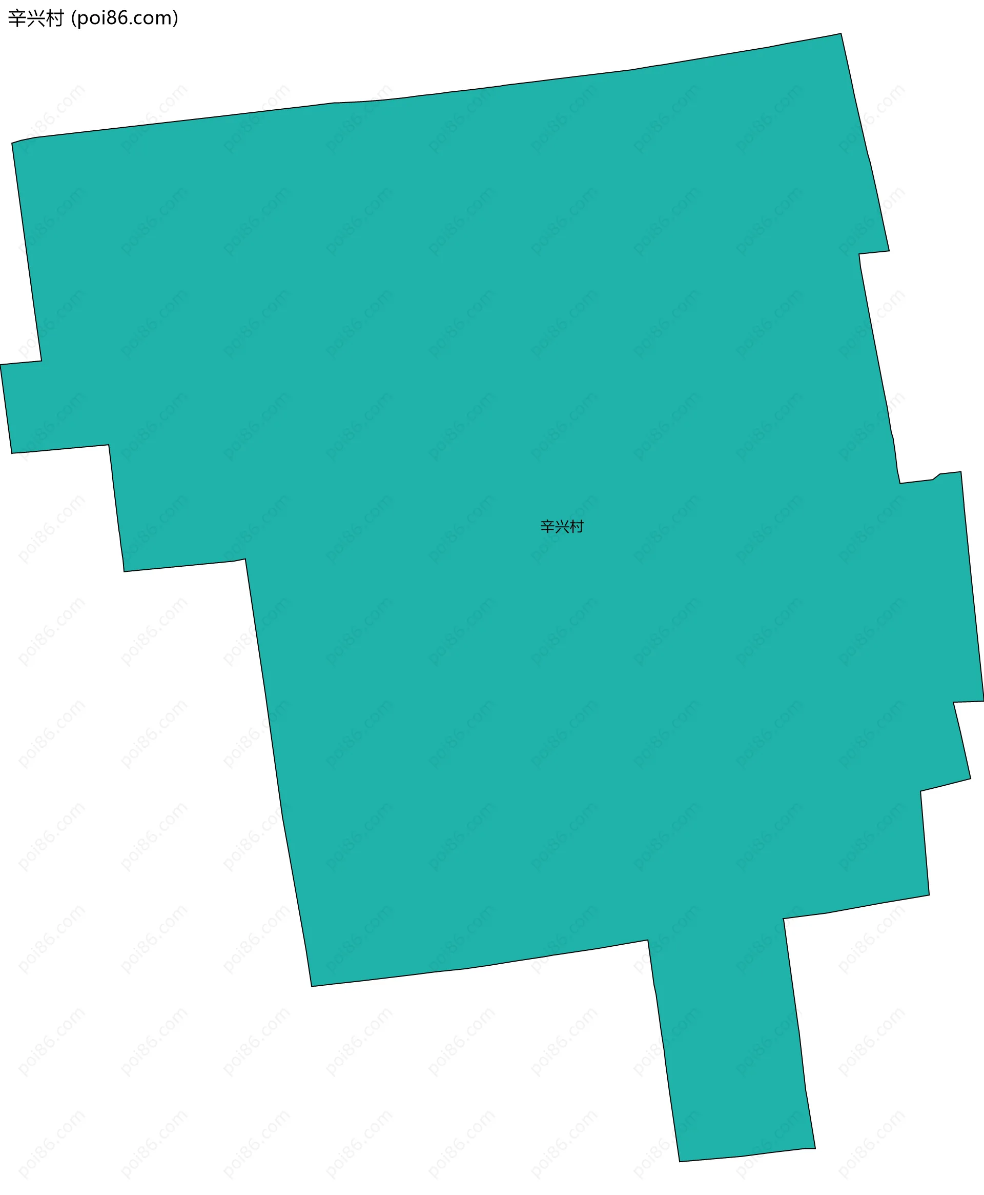 辛兴村边界地图