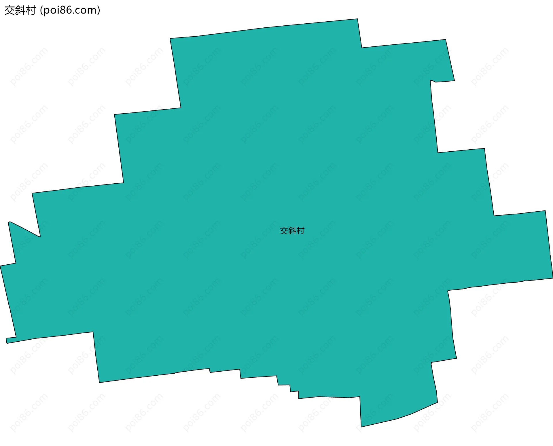 交斜村边界地图