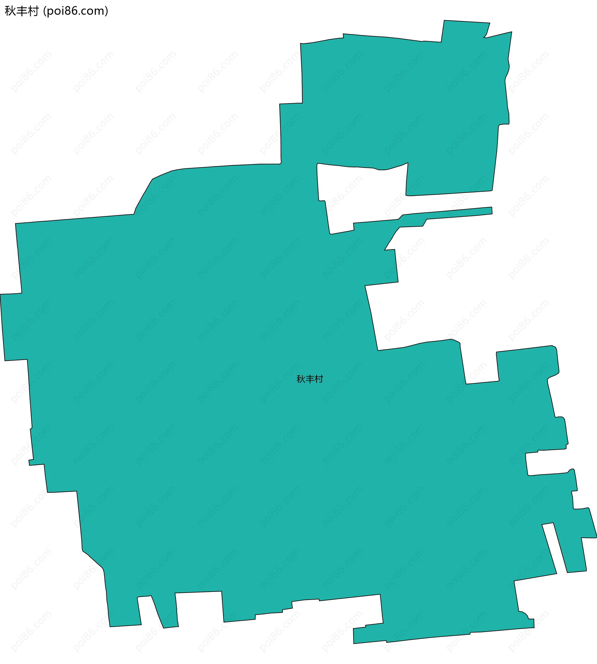 秋丰村边界地图
