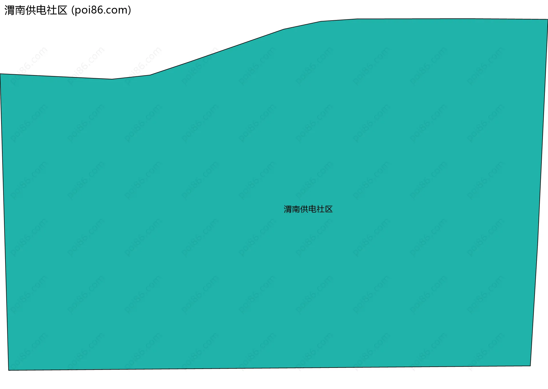 渭南供电社区边界地图