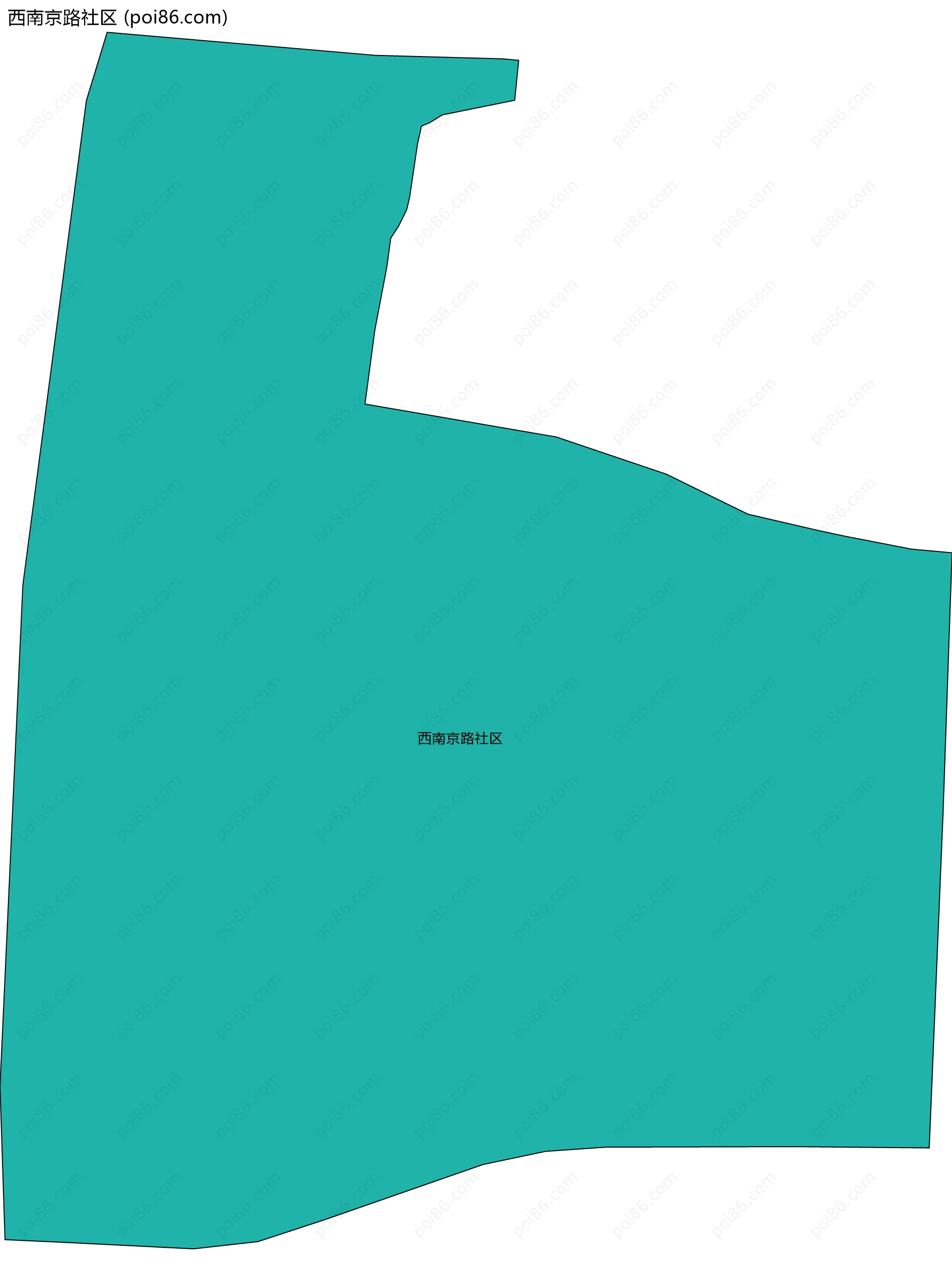 西南京路社区边界地图