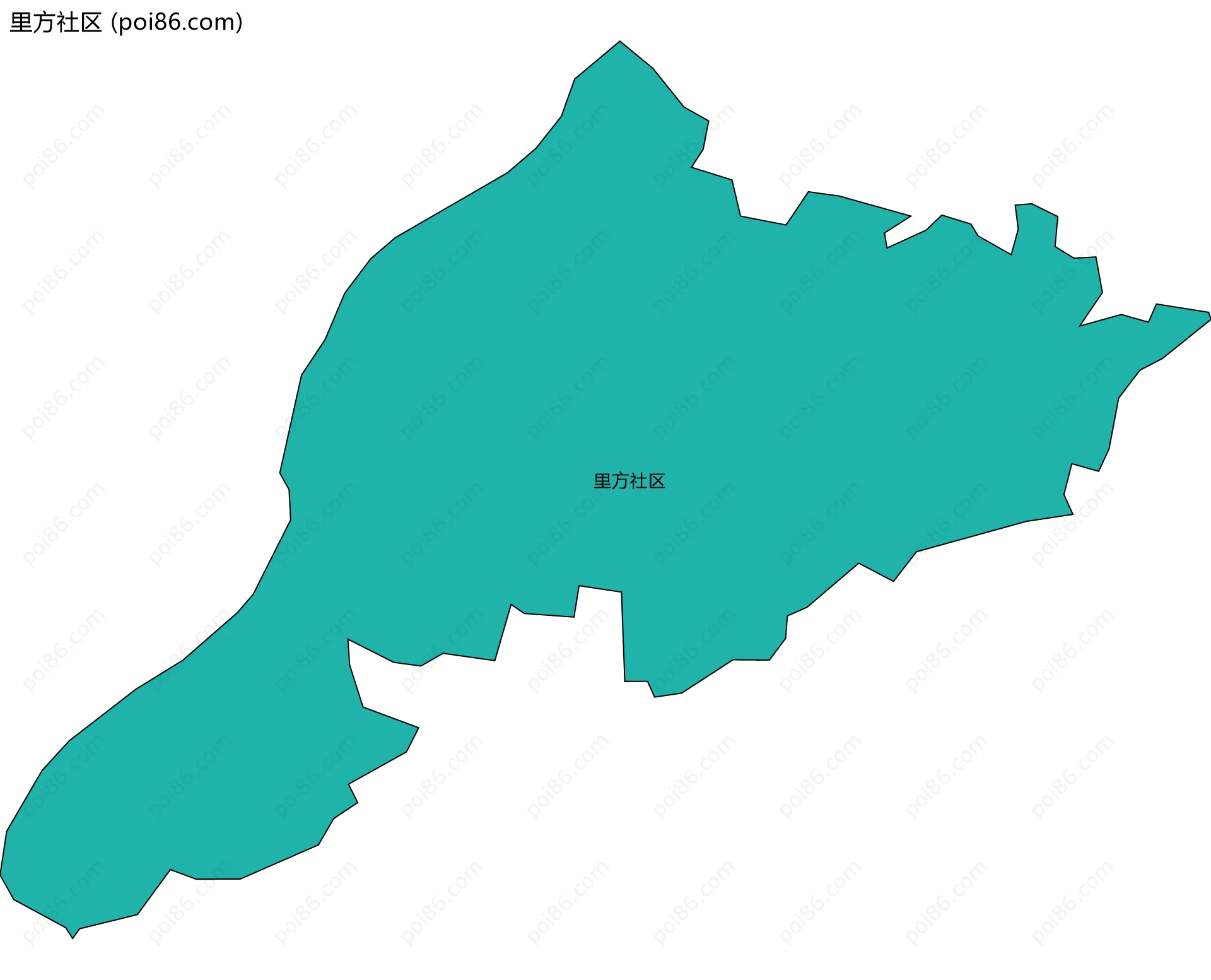里方社区边界地图